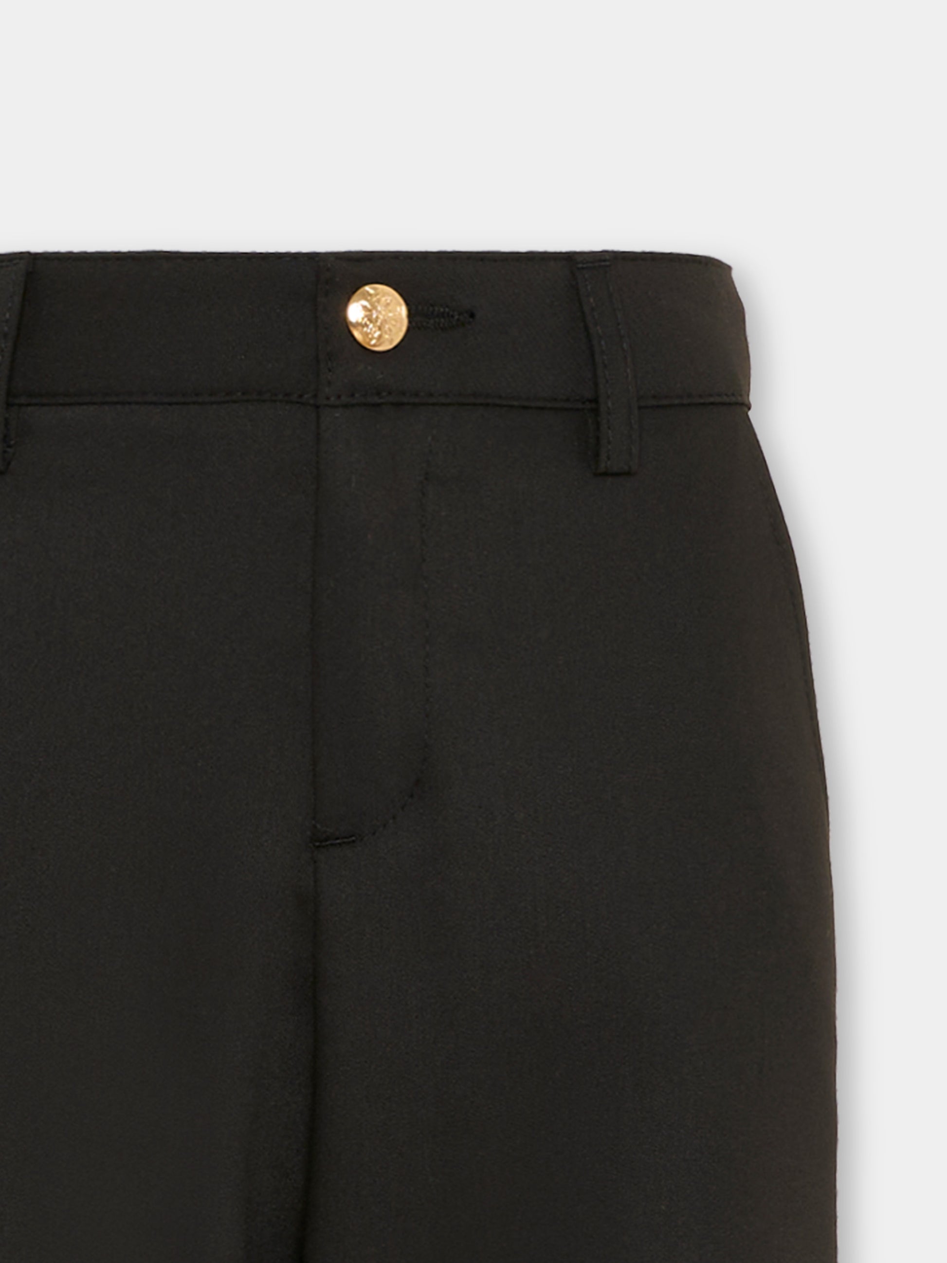 Pantaloni neri per bambino con logo,Philipp Plein Junior,S6PHJBPA079 110