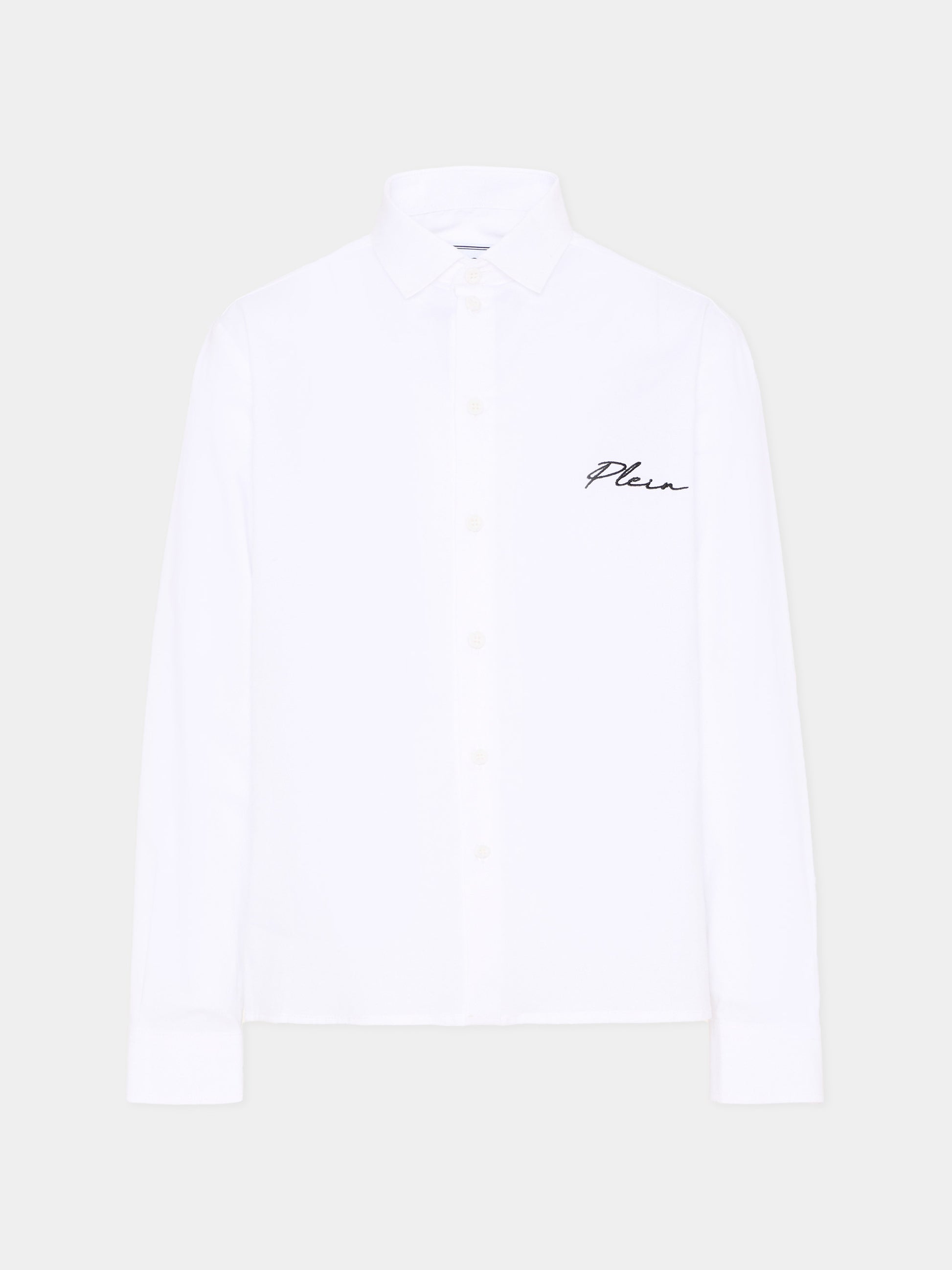 Camicia bianca per bambino con logo,Philipp Plein Junior,S6PHJBSI248 002