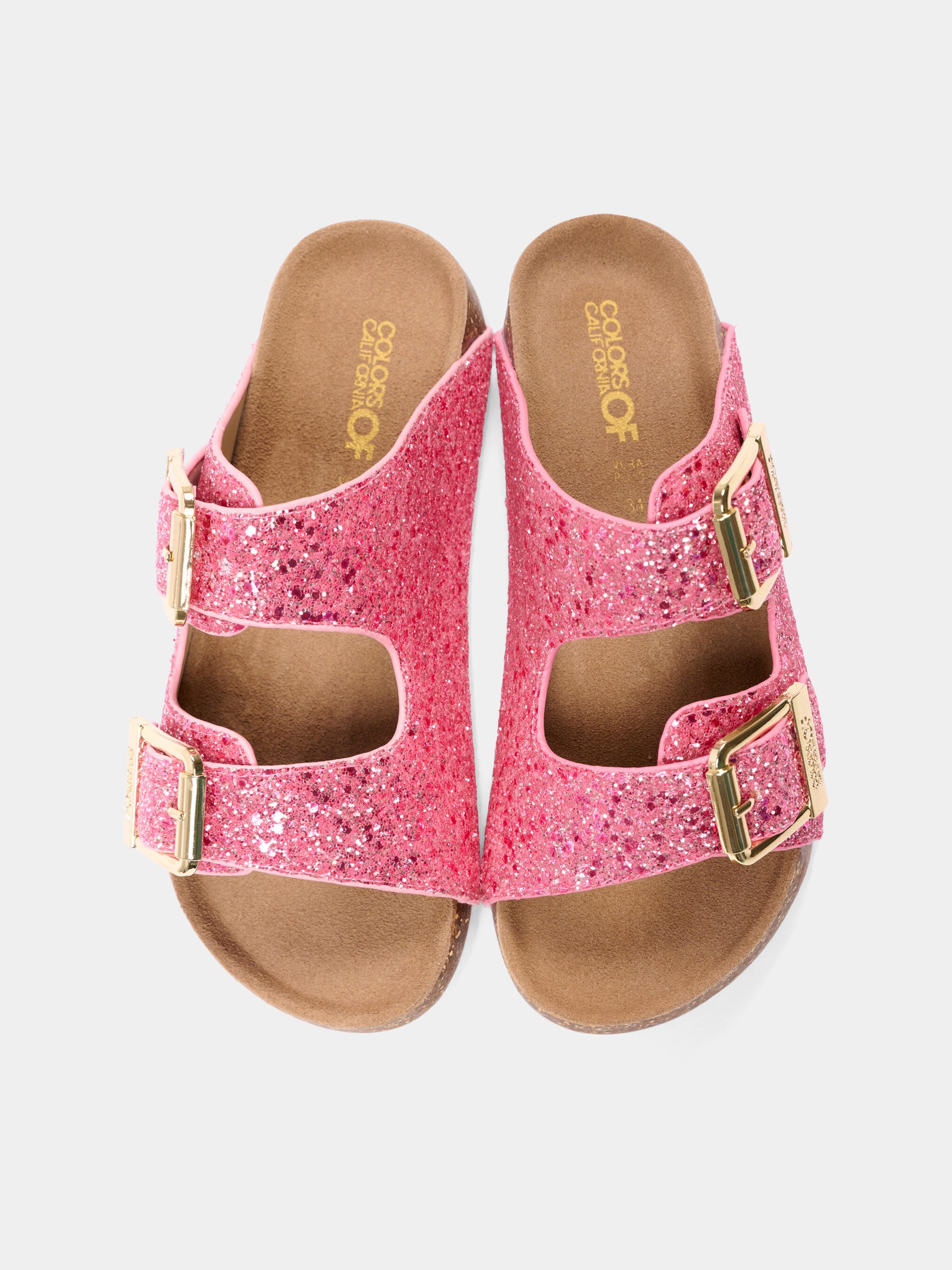 Sandali rosa glitter per bambina,Colors Of California,HC 2415N SUNC