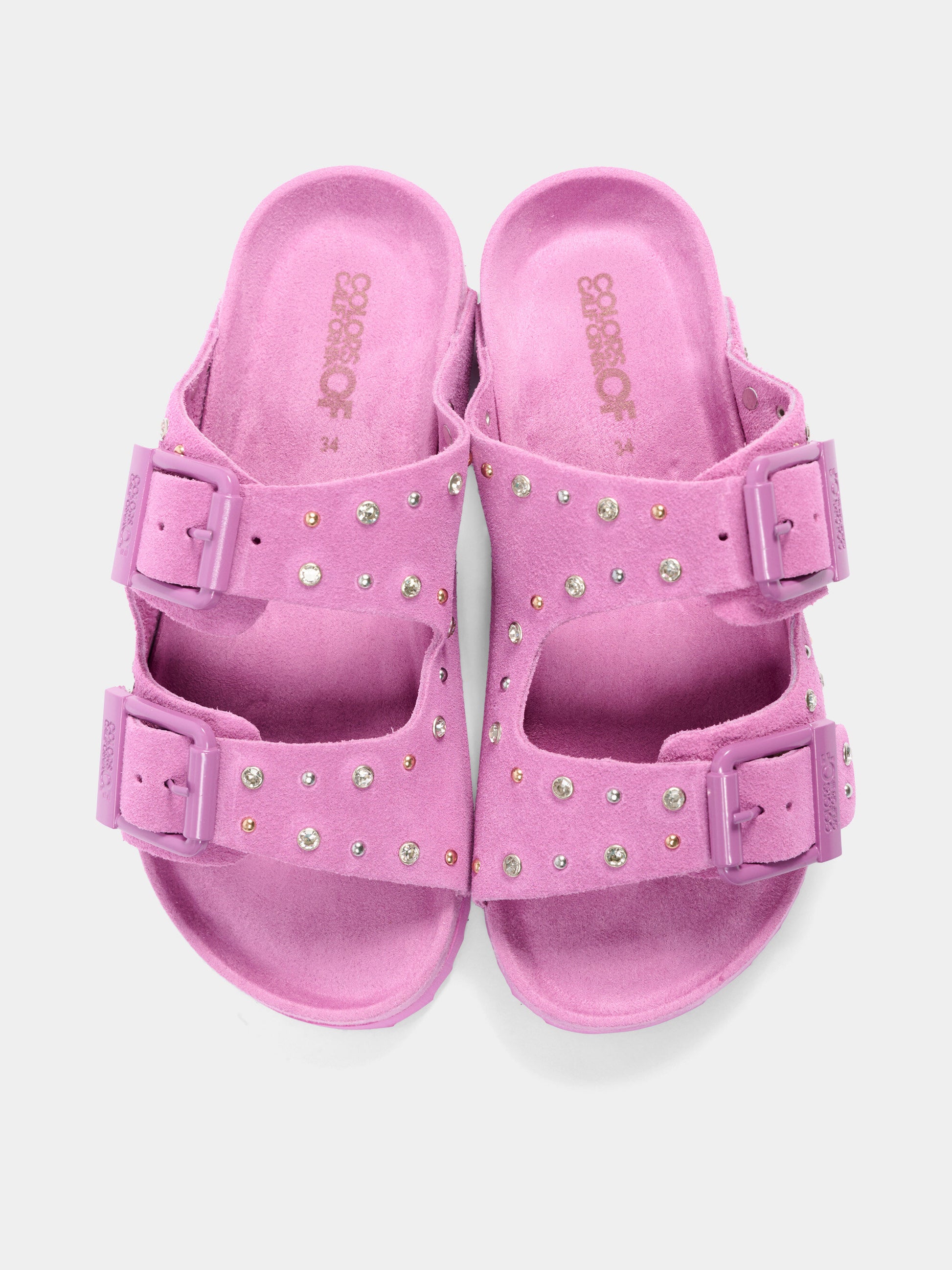 Sandali lilla per bambina con strass,Colors Of California,HC 2508N DER