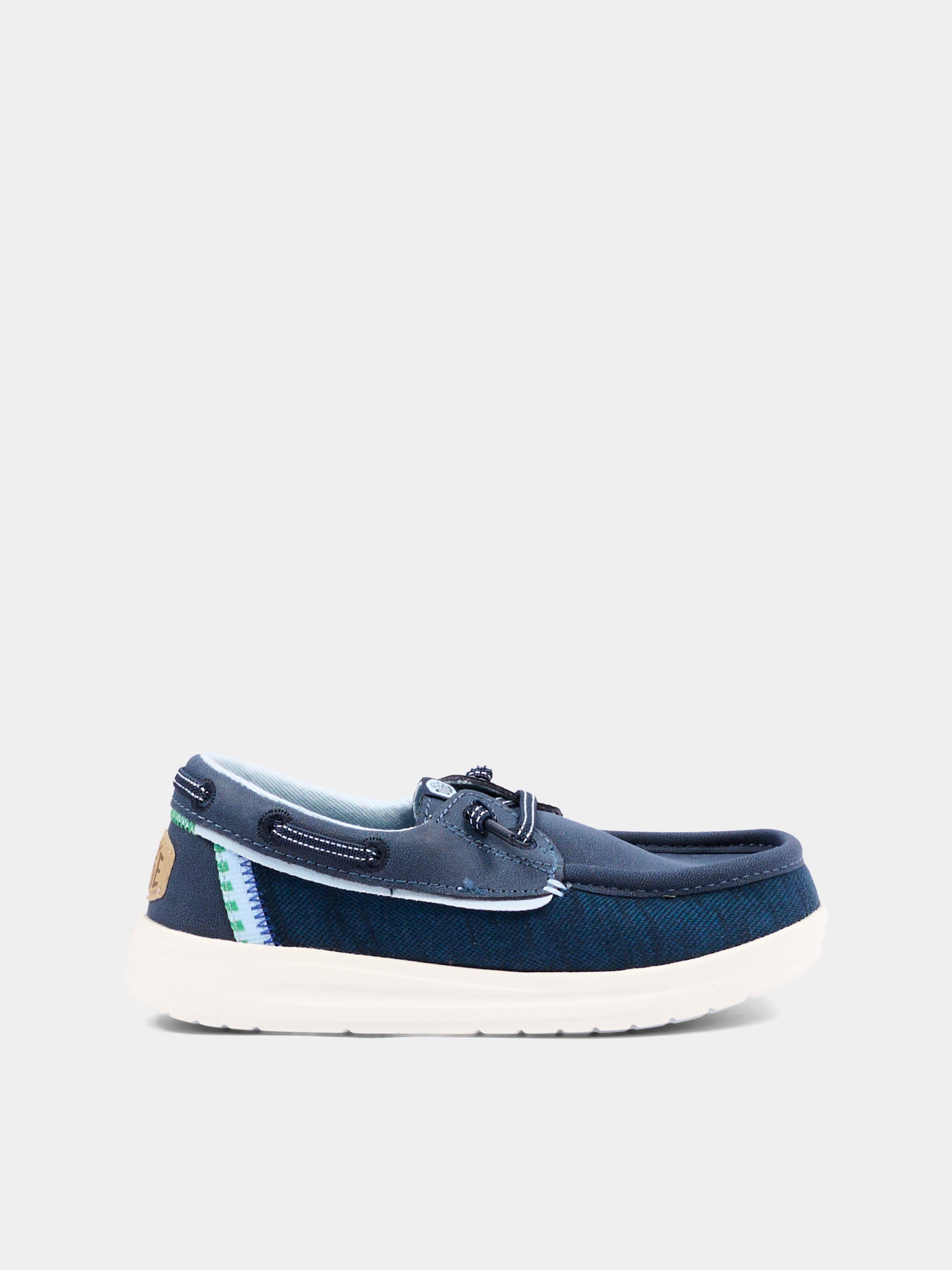Mocassini blu Wells Y Classic per bambino,Hey Dude,45076 410 HDY1