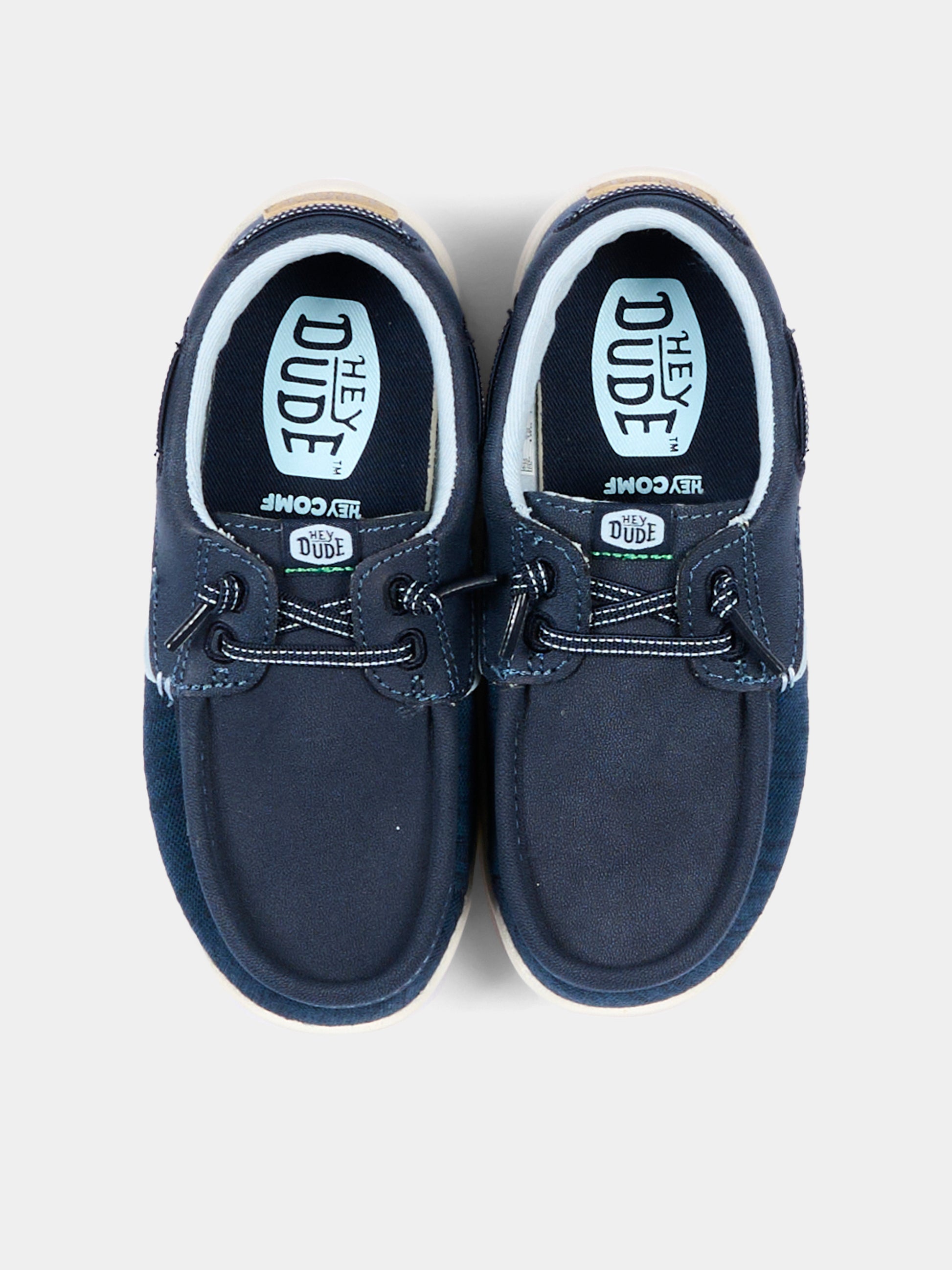 Mocassini blu Wells Y Classic per bambino,Hey Dude,45076 410 HDY1