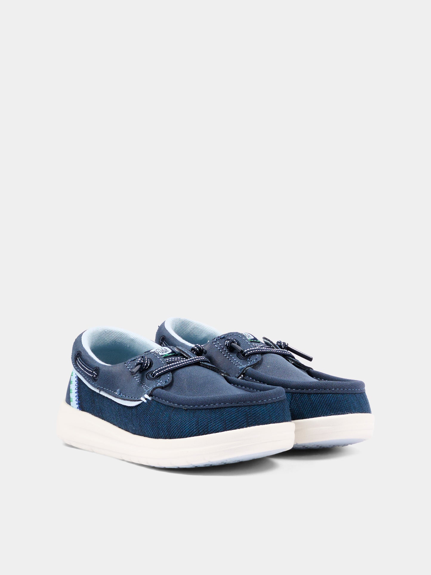 Mocassini blu Wells Y Classic per bambino,Hey Dude,45076 410 HDY1