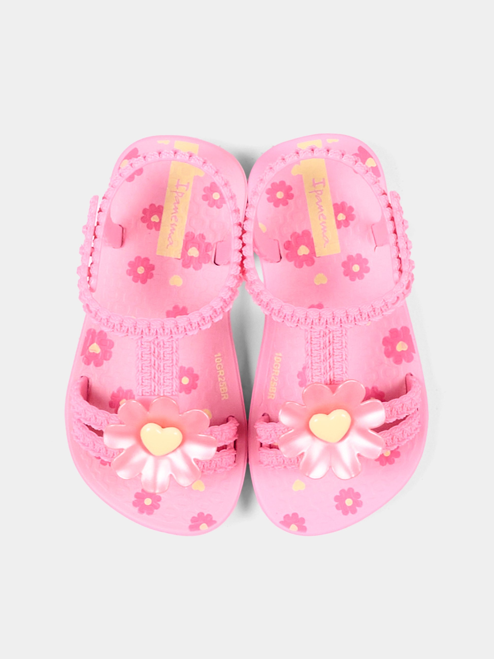 Sandali rosa per bambina con cuori,Ipanema,83355 BO603 K10 GR