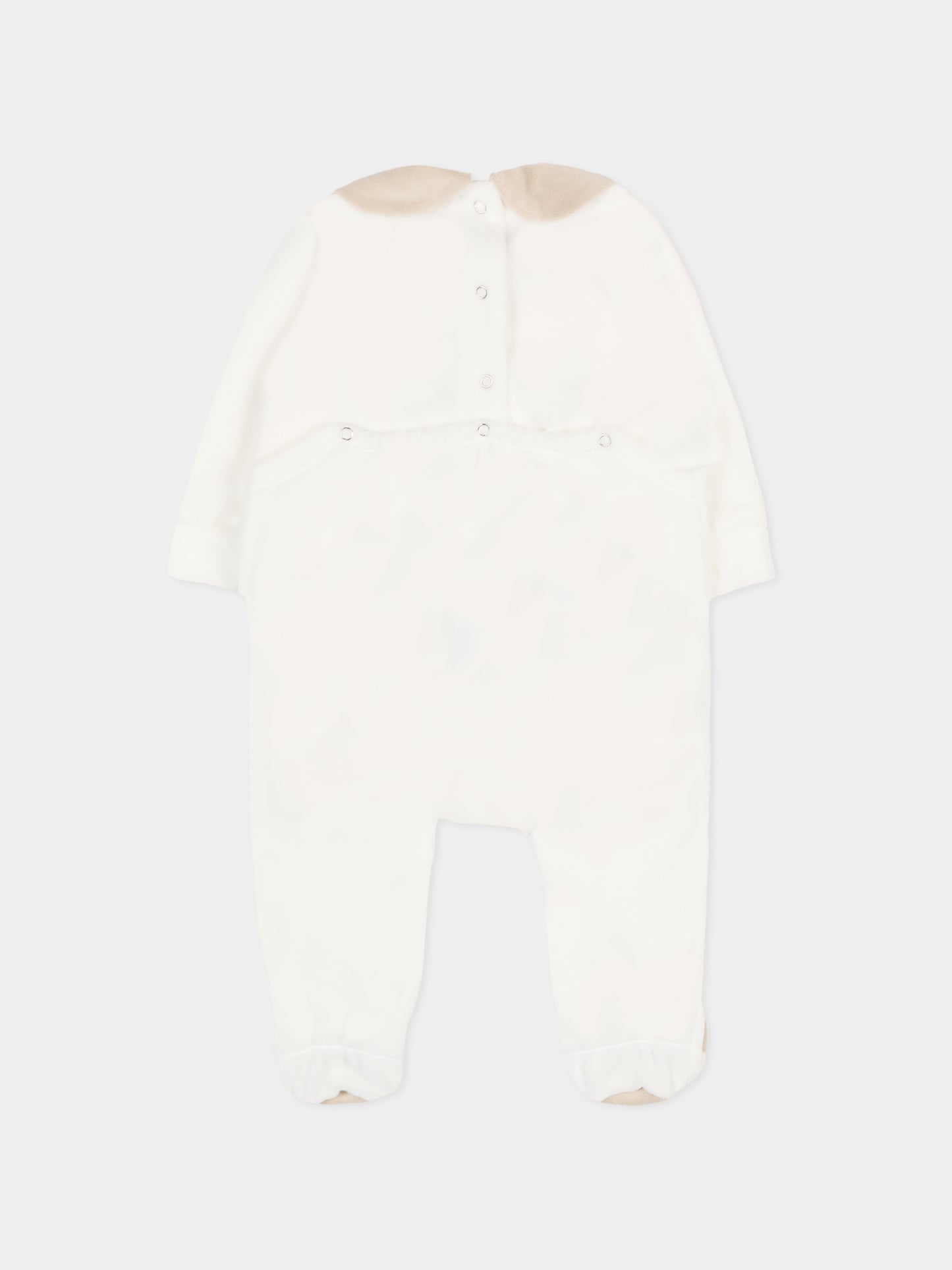 Tutina bianca per neonati con agnellino,Le Boo Beebè,CB011 2021