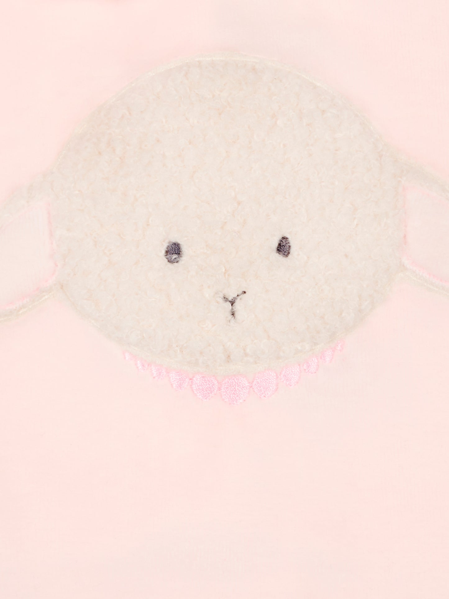 Tutina rosa per neonata con agnellino e collana,Le Boo Beebè,CB011 30