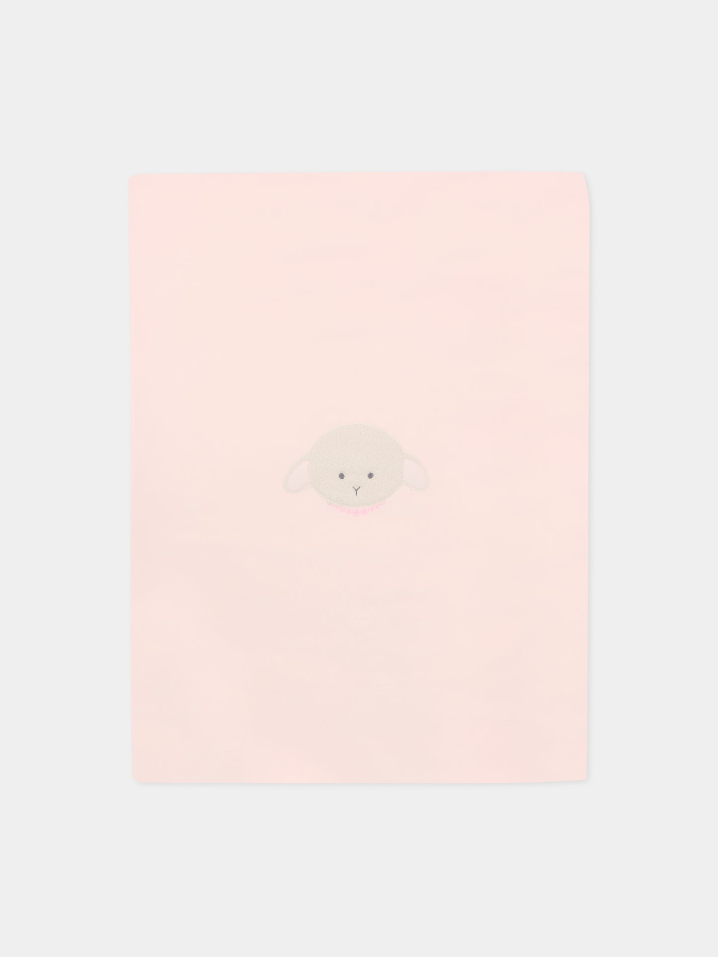 Coperta rosa per neonata con agnellino e collana,Le Boo Beebè,CBC011 30