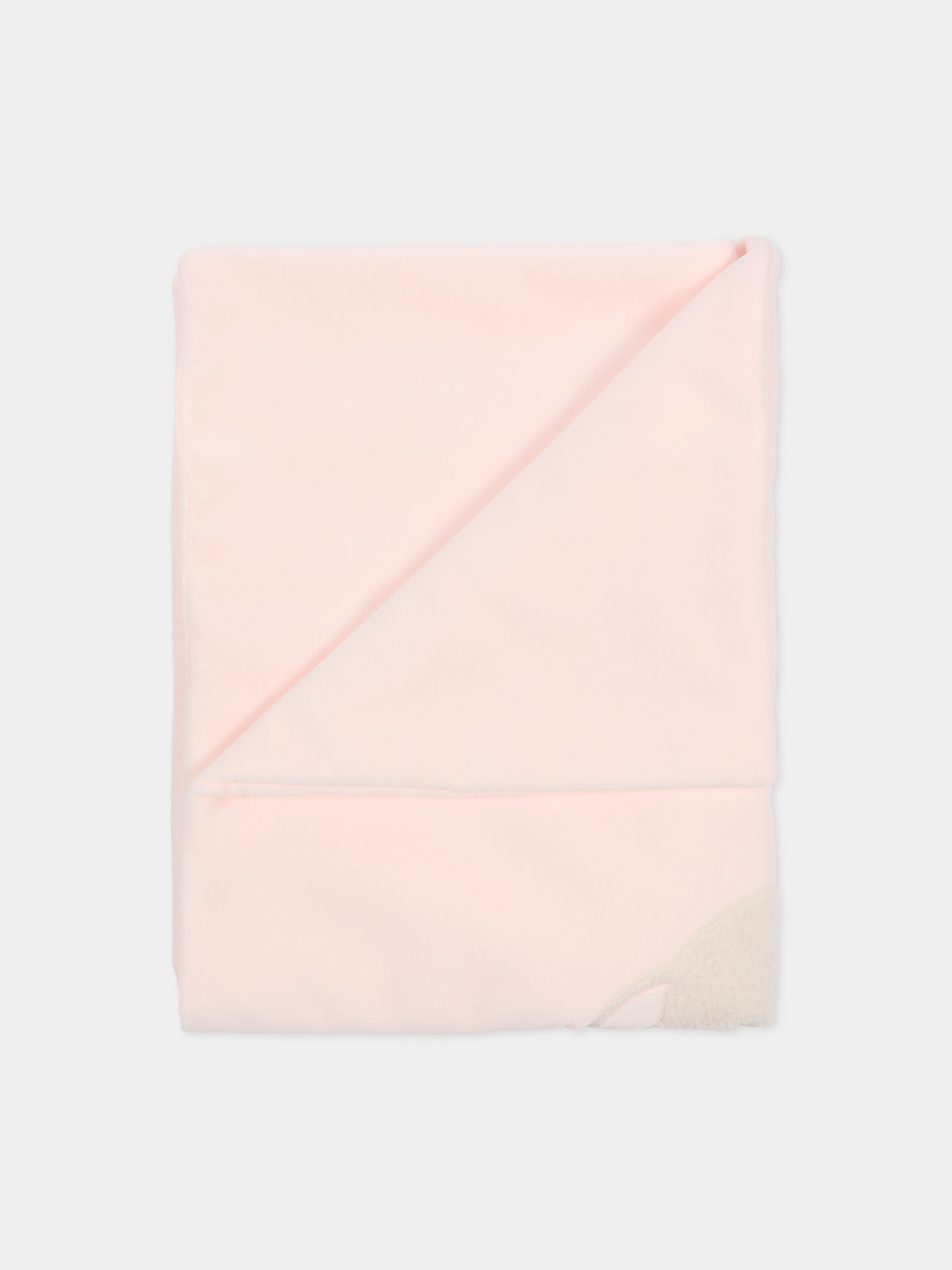 Coperta rosa per neonata con agnellino e collana,Le Boo Beebè,CBC011 30