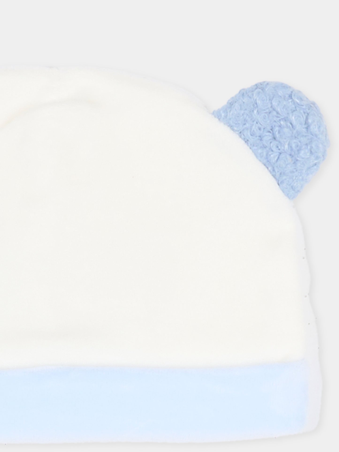 Cappello avorio per neonato con orecchie,Le Boo Beebè,CCB011 40