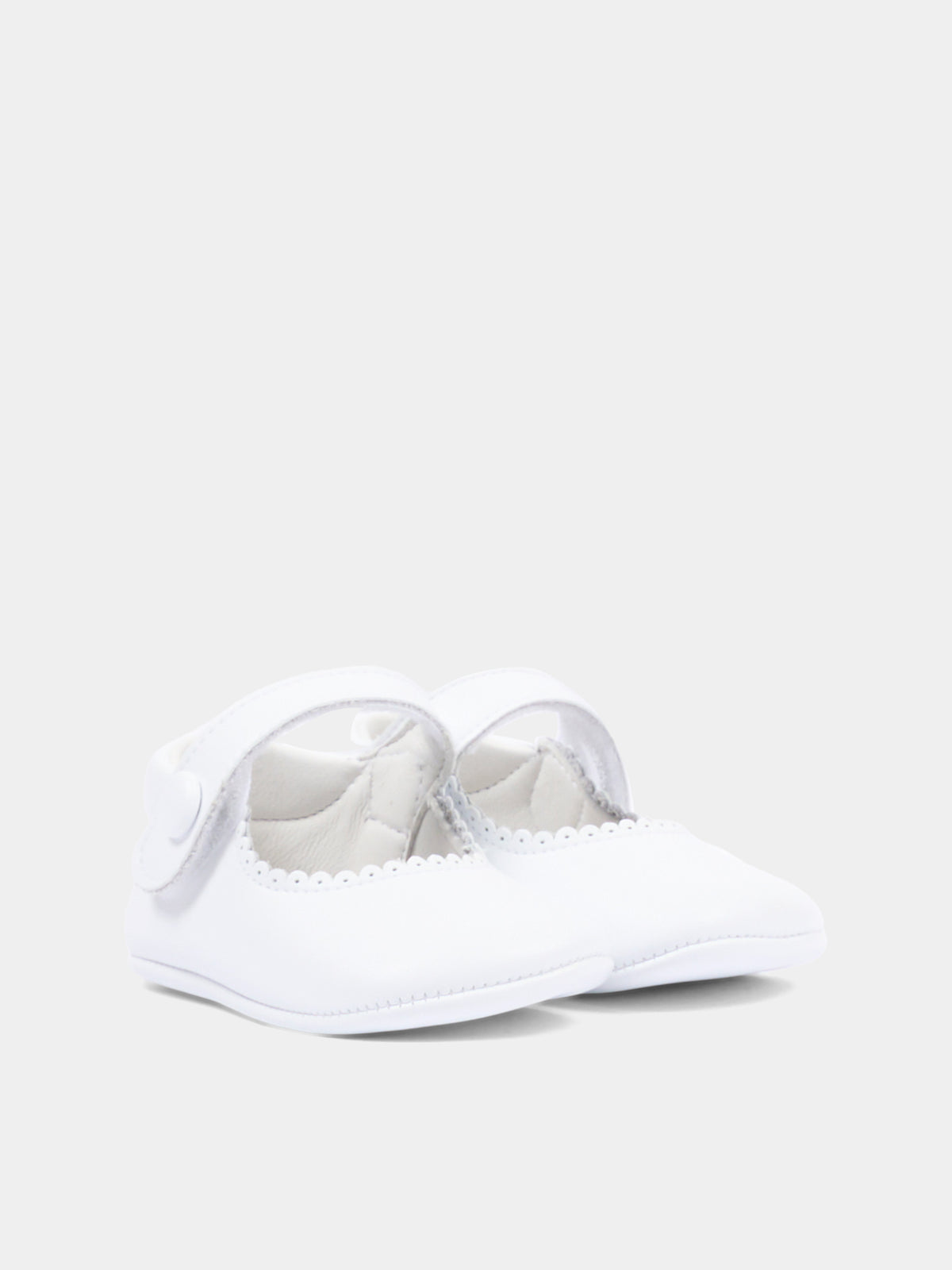 White ballet flats for Baby Girl