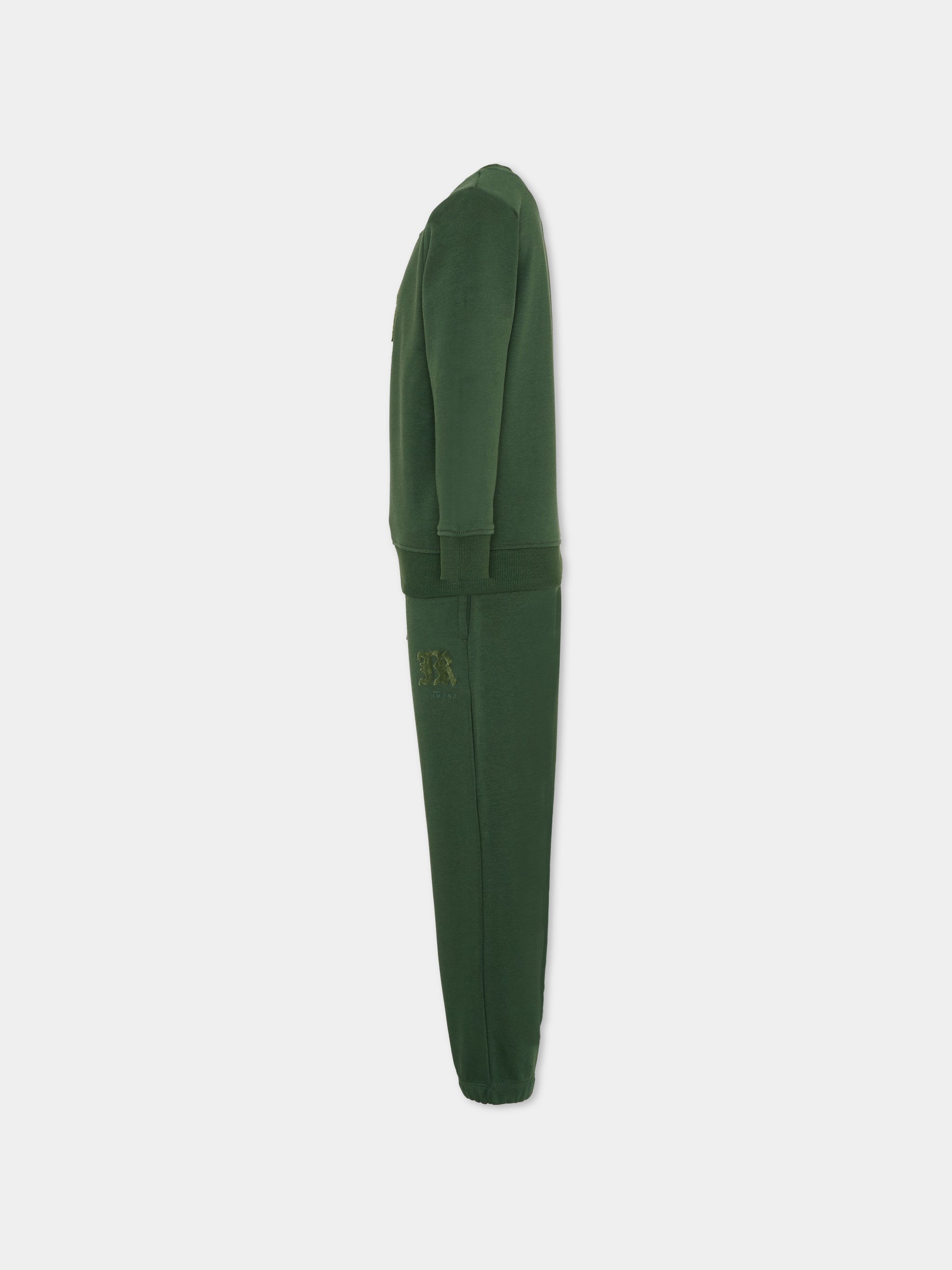 Completo verde per bambino con logo,Richmond,RBA25002CF FOREST NIGHT