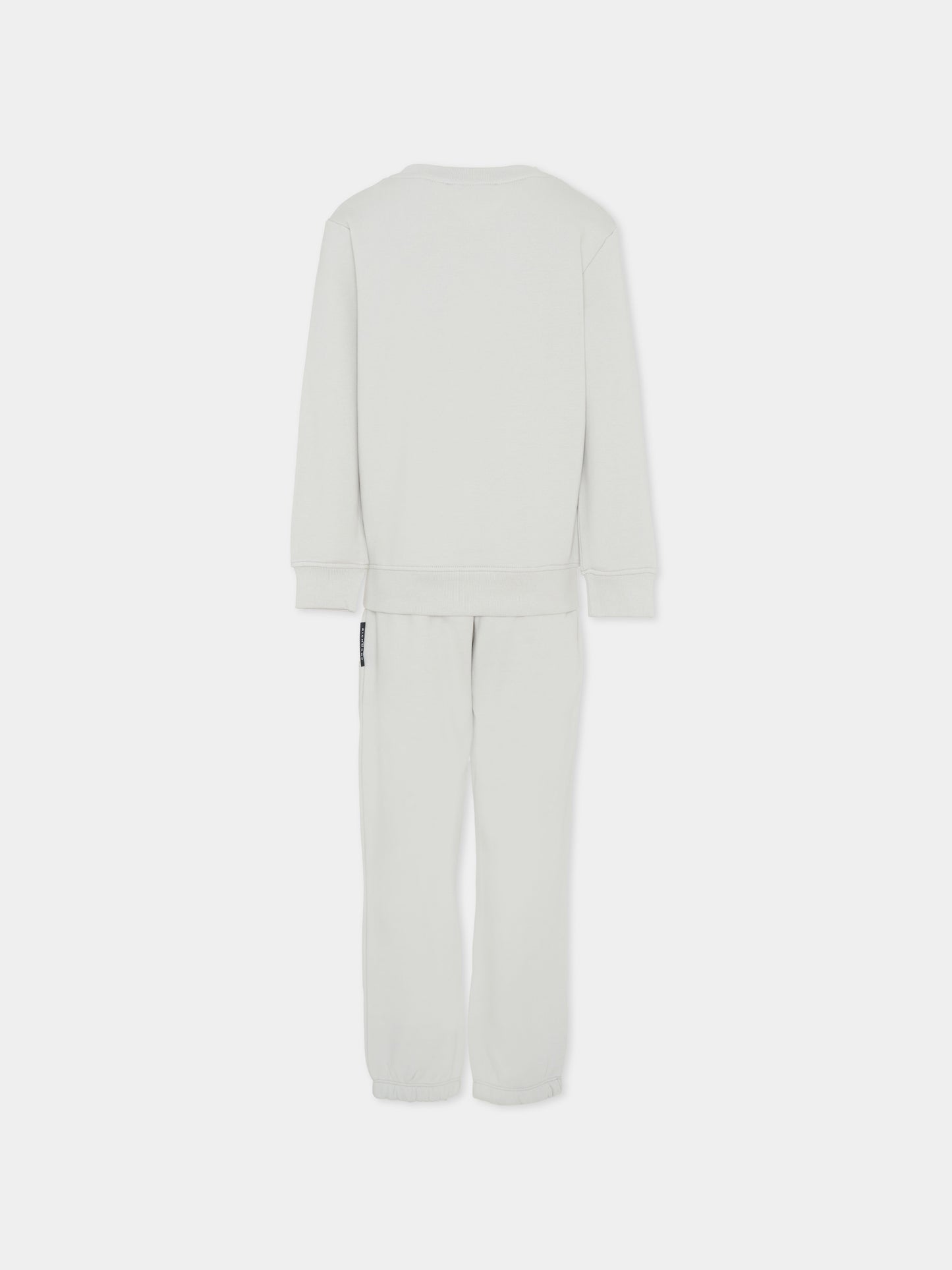 Completo grigio per bambino con logo,Richmond,RBA25006CF BLUE VAPOR