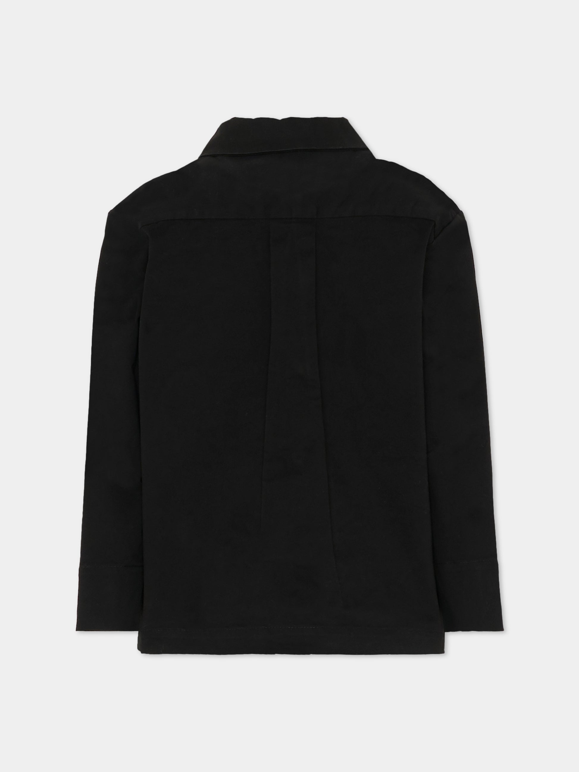 Camicia nera per bambino con logo,Richmond,RBA25056CA BLACK