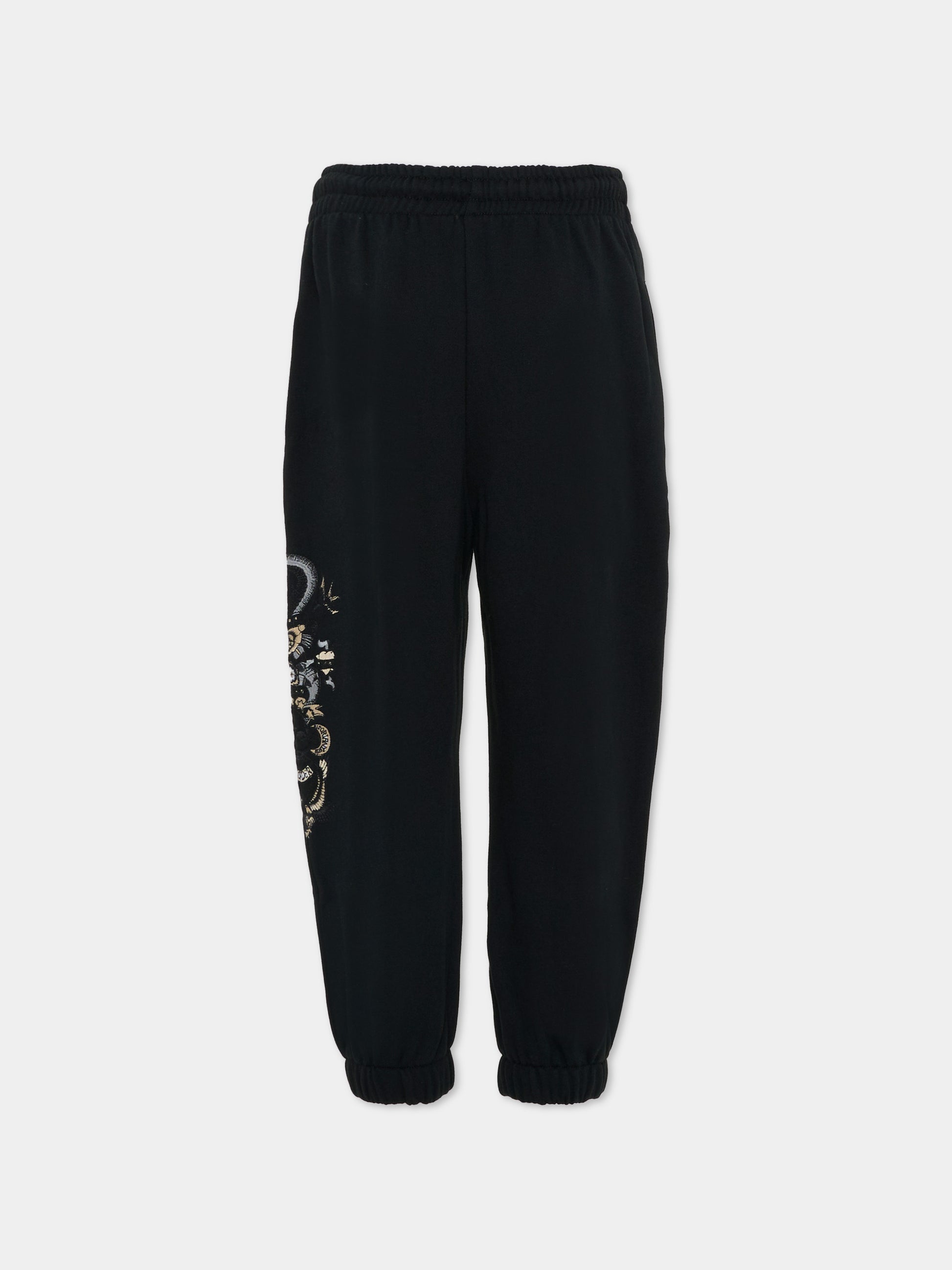 Pantaloni neri per bambino con logo,Richmond,RBA25149PA BLACK