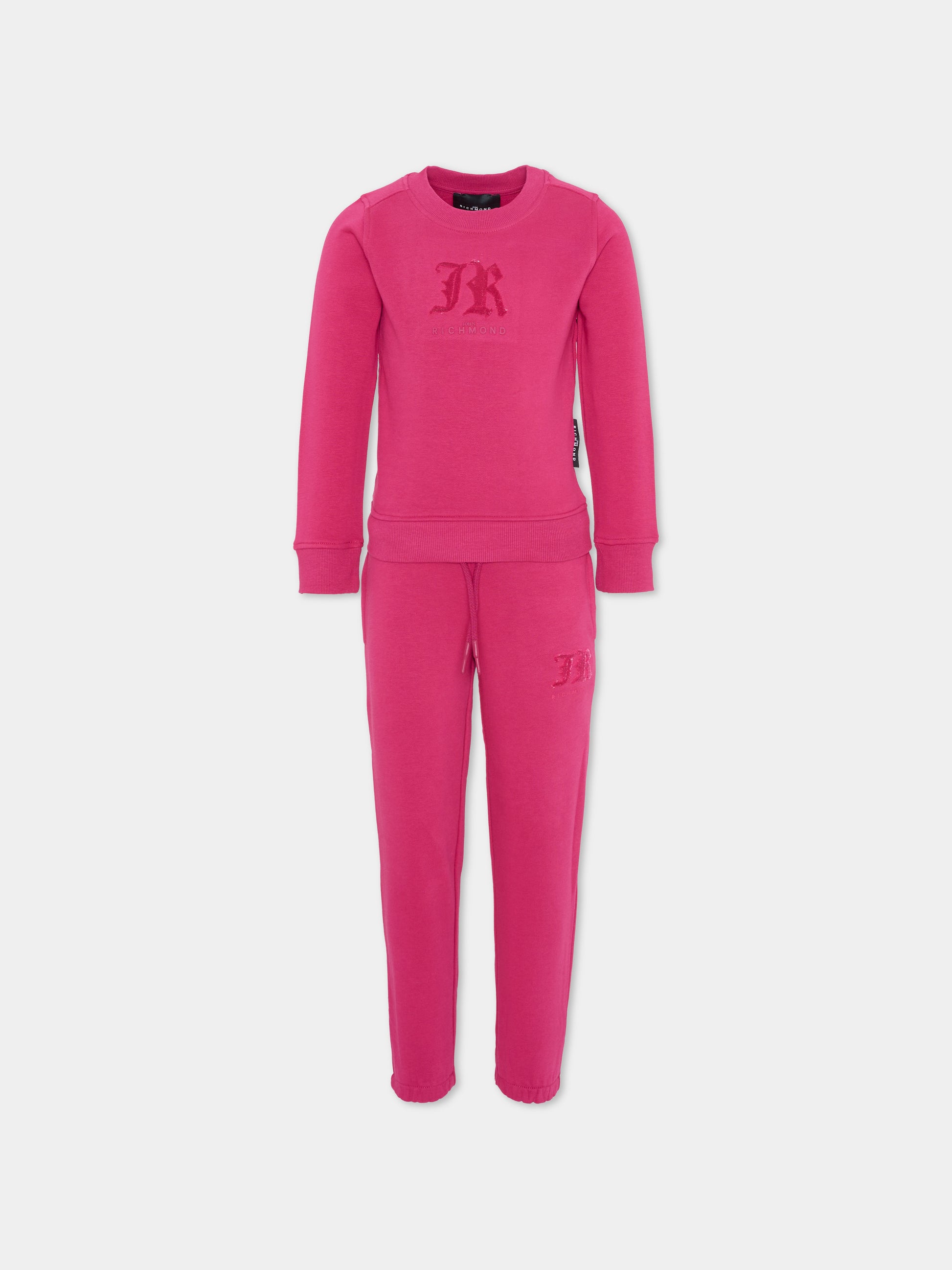 Completo fucsia per bambina con logo,Richmond,RGA25002CF VIVACIOUS