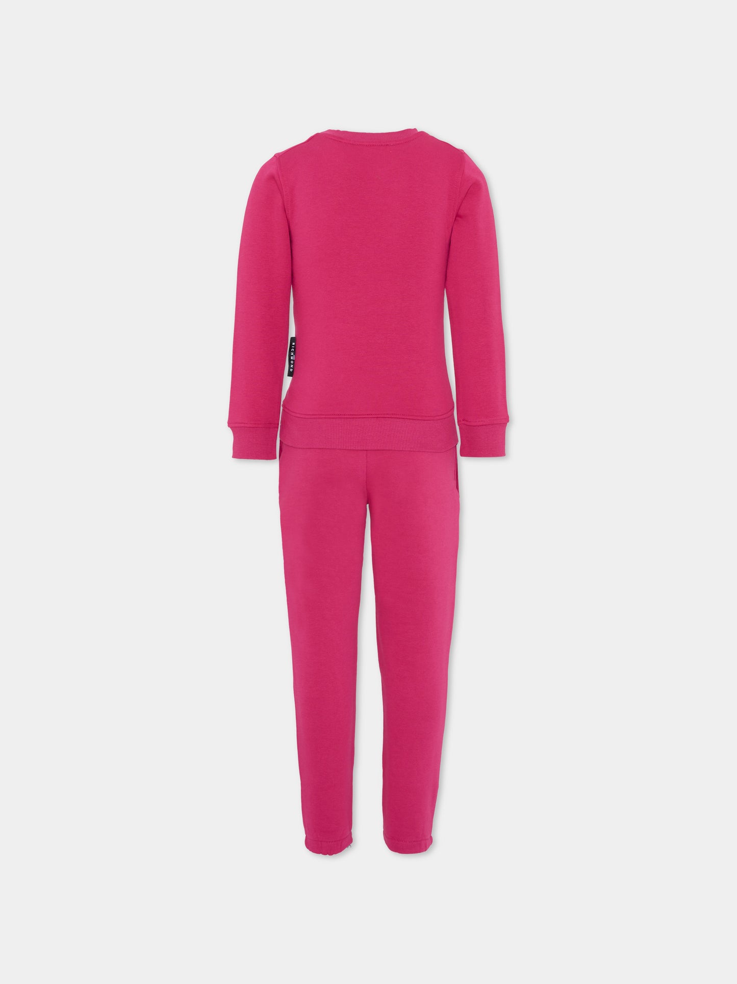 Completo fucsia per bambina con logo,Richmond,RGA25002CF VIVACIOUS