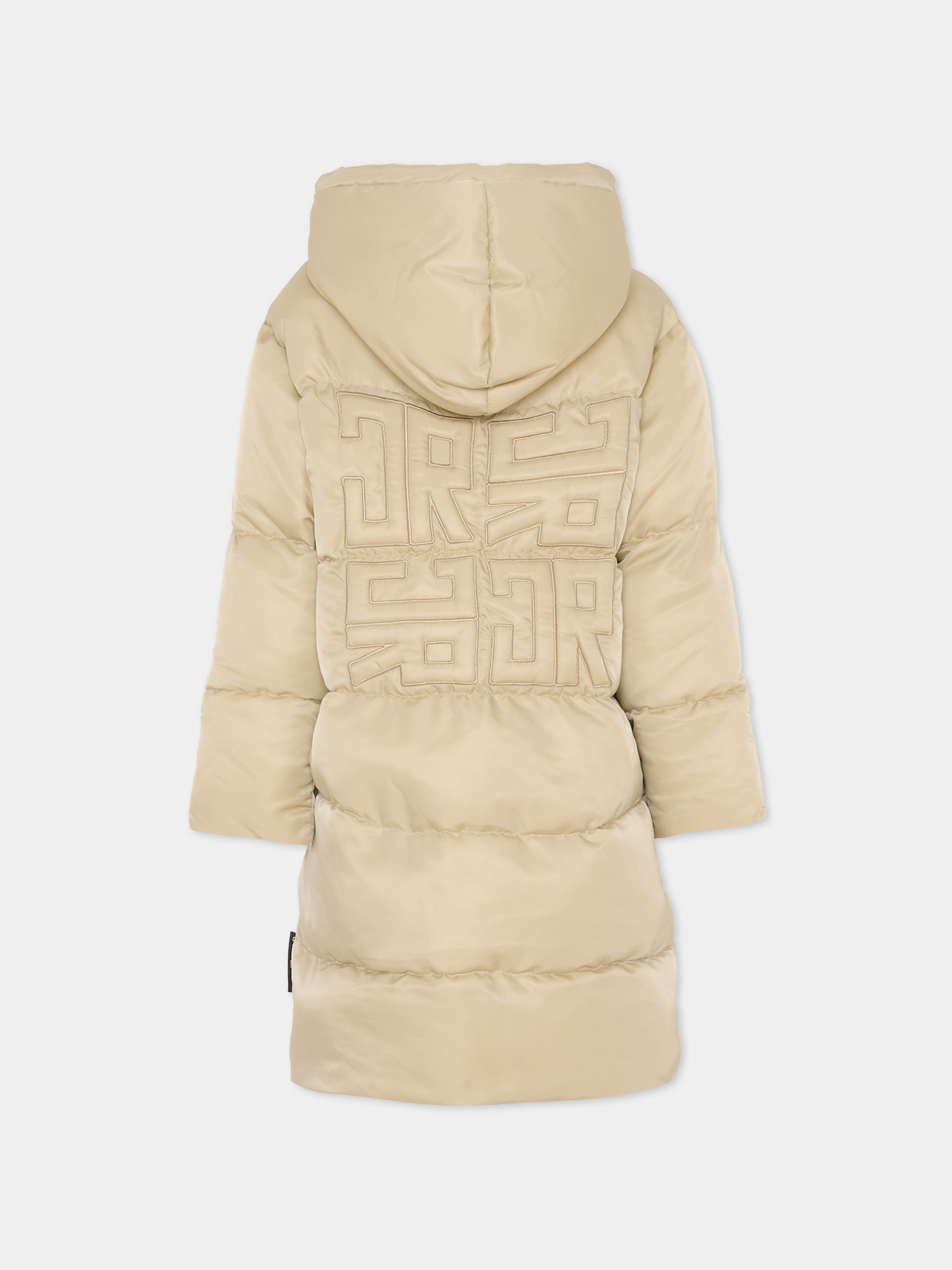 Piumino beige per bambina con logo,Richmond,RGA25146PI TRENCH COAT