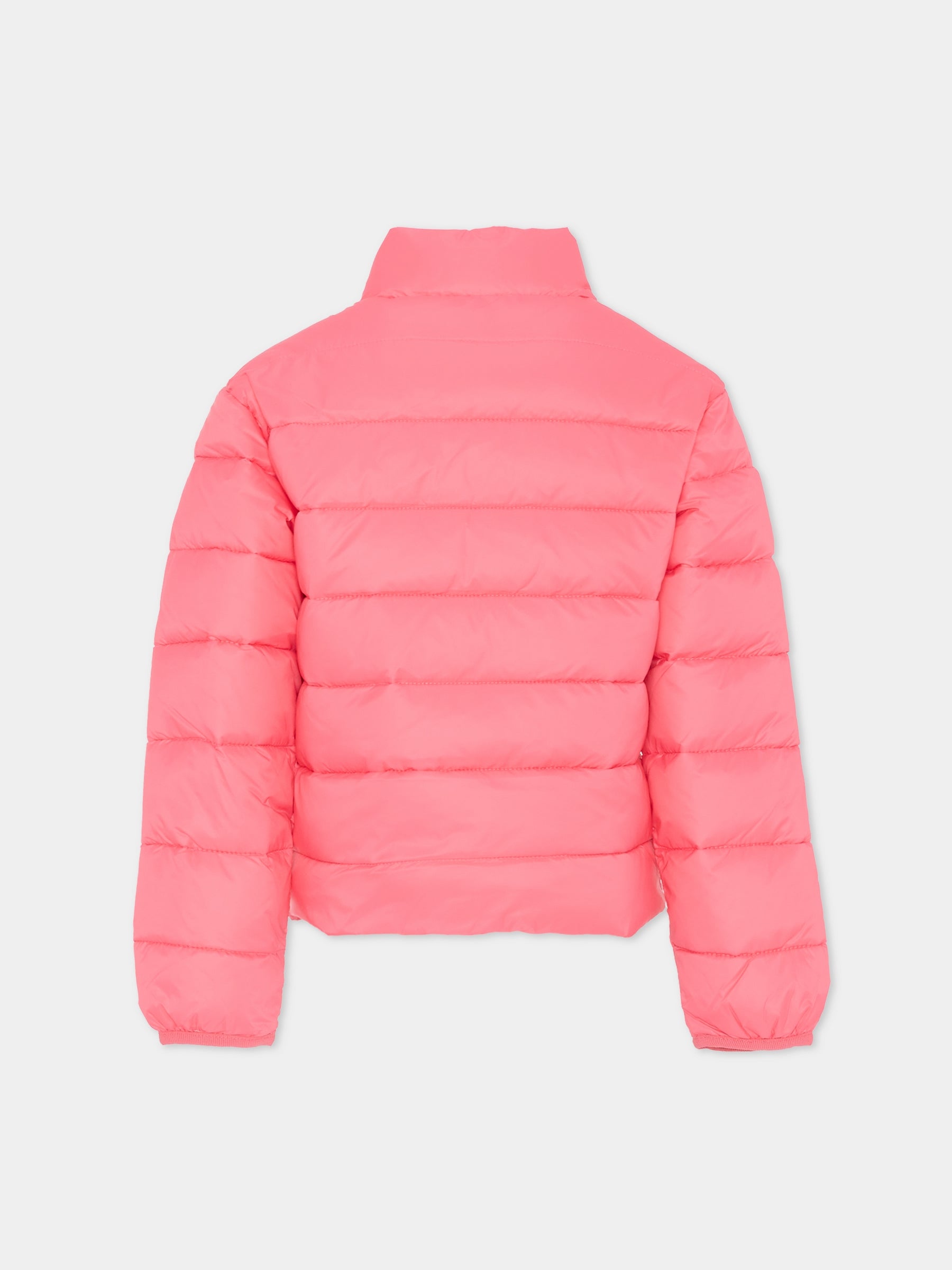 Piumino fucsia per bambina con logo,Richmond,RGA25233PI HONEYSUCKLE