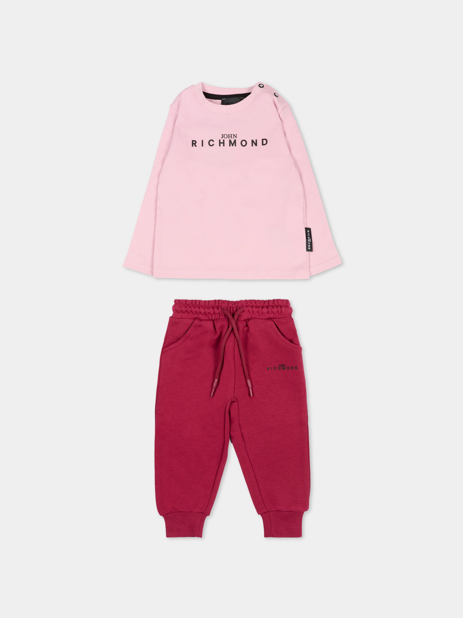 Completo lilla per neonata con logo,Richmond,RIA25001CJ ORCHID ICE