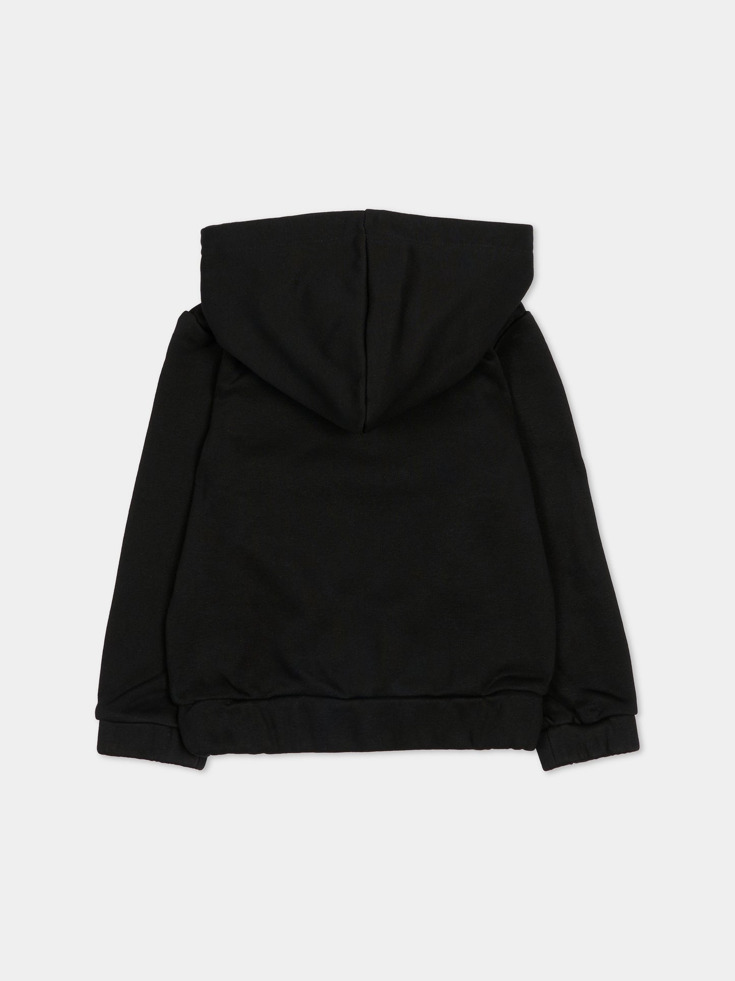 Felpa nera per neonato con loghi,Richmond,RIA25052FE BLACK