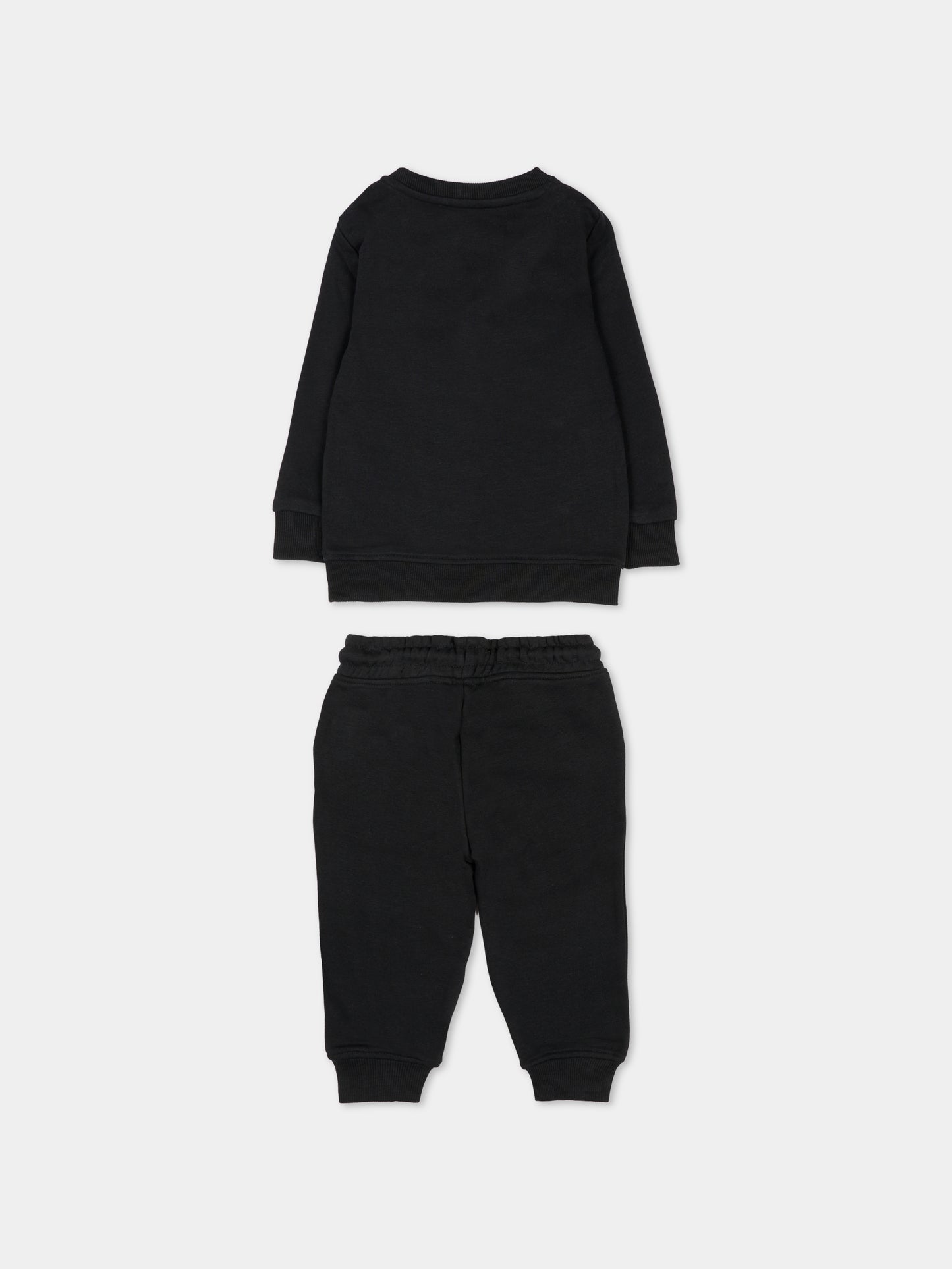 Completo nero per neonato con logo,Richmond,RIA25087CF BLACK