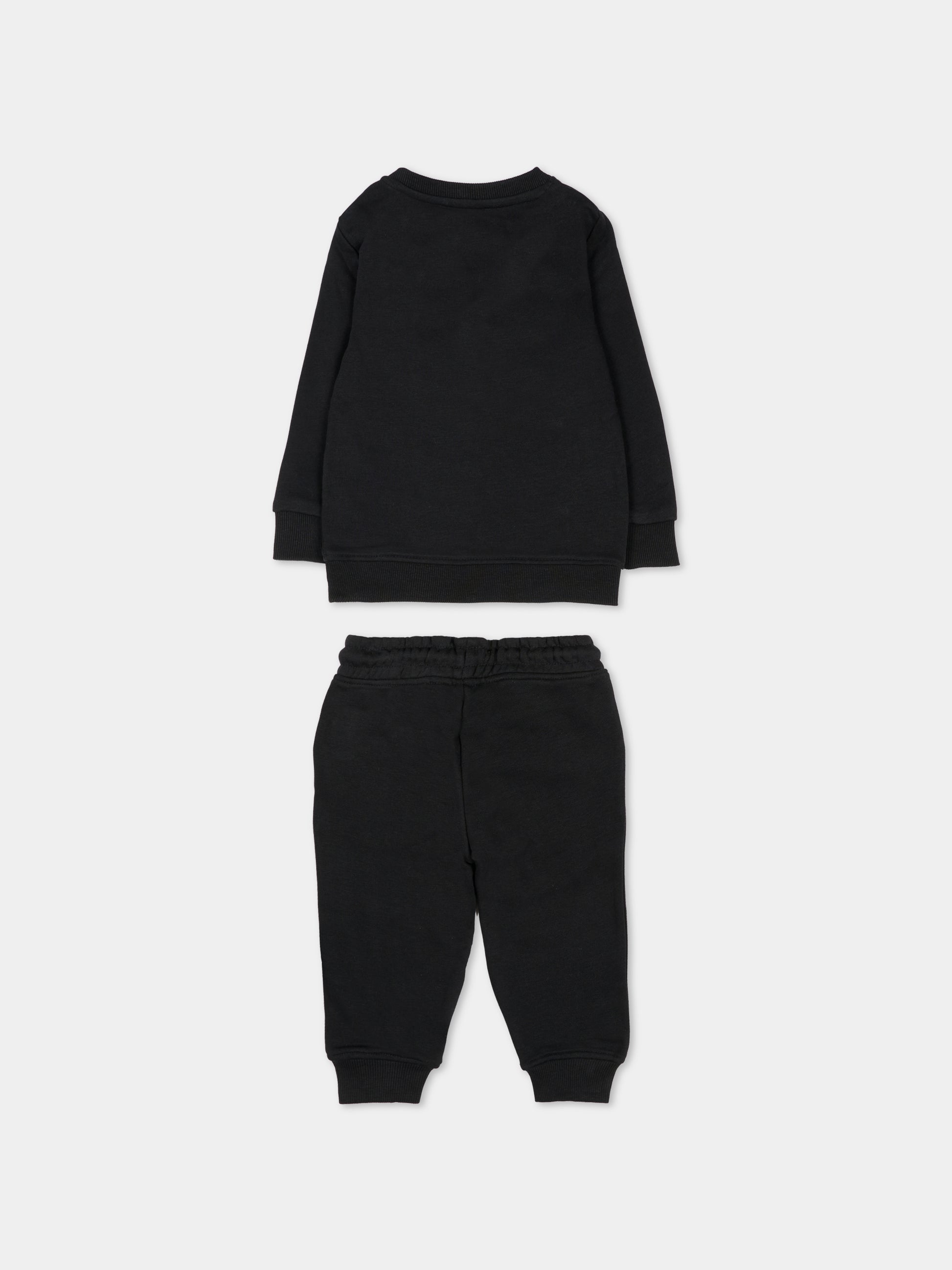 Completo nero per neonato con logo,Richmond,RIA25087CF BLACK