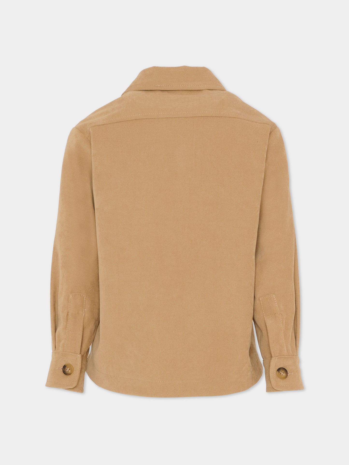 Camicia beige per bambino,Trussardi Junior,TBA25027CA IRISH CREAM