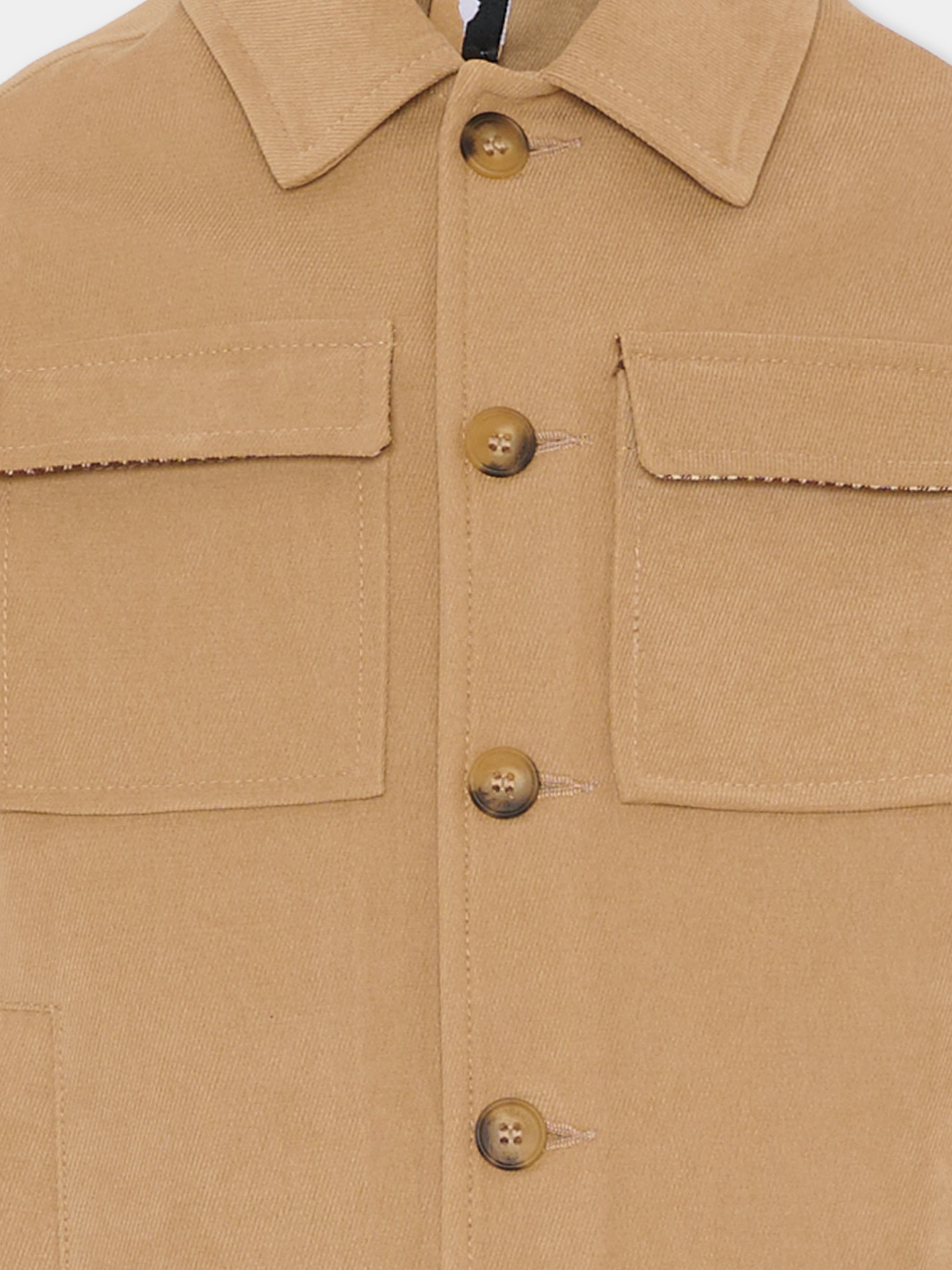 Camicia beige per bambino,Trussardi Junior,TBA25027CA IRISH CREAM