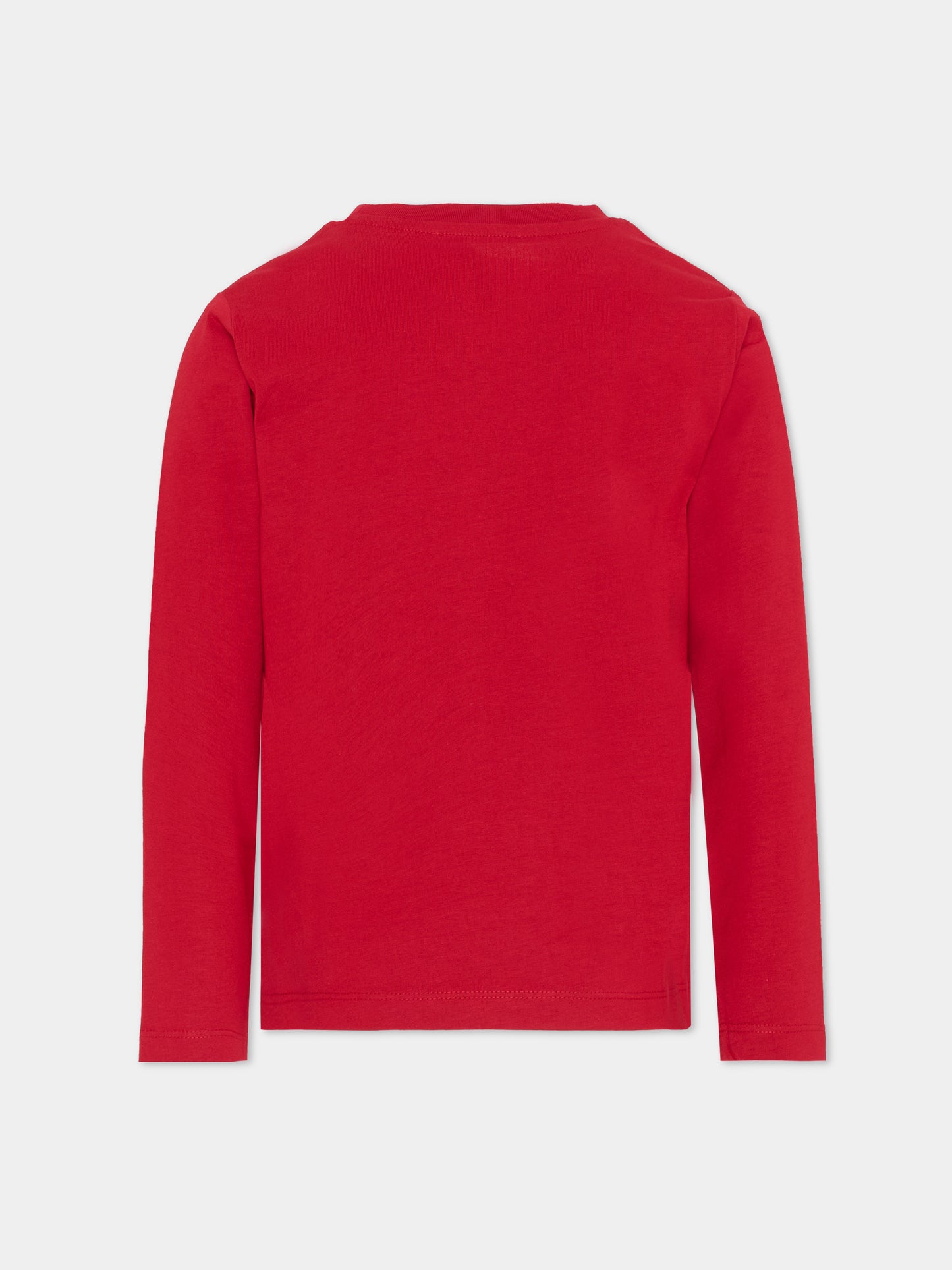 T-shirt rossa per bambino con logo,Trussardi Junior,TBA25015TS EMBOLDENED