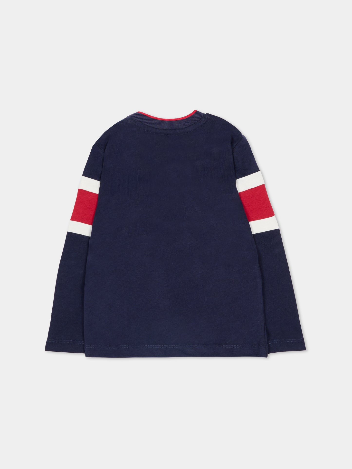 T-shirt blu per neonato con logo,Trussardi Junior,TIA25032TS PEACOAT