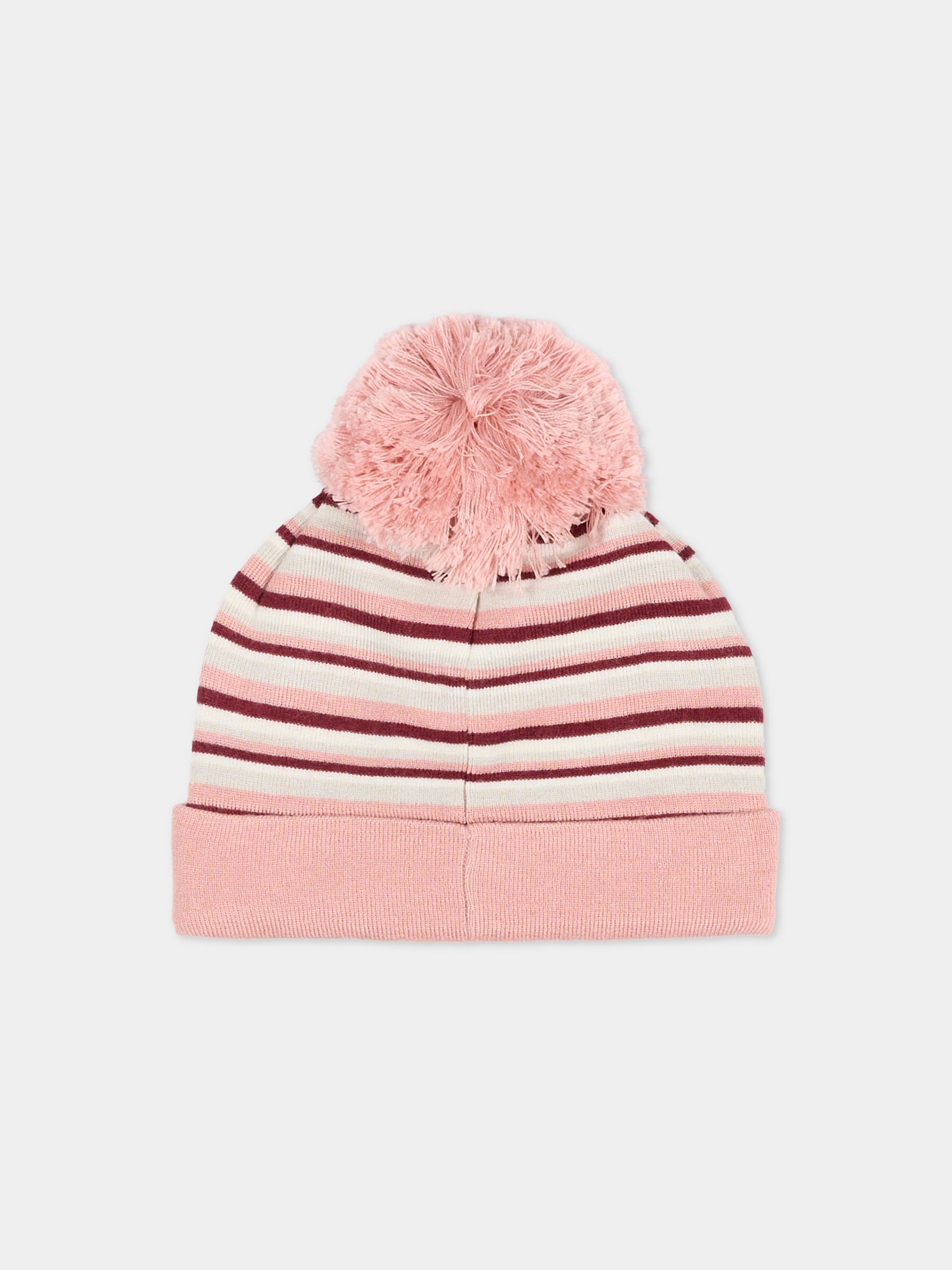 Berretto multicolor per neonata con logo,Trussardi Junior,TIA25225HA STRIPES PATCH