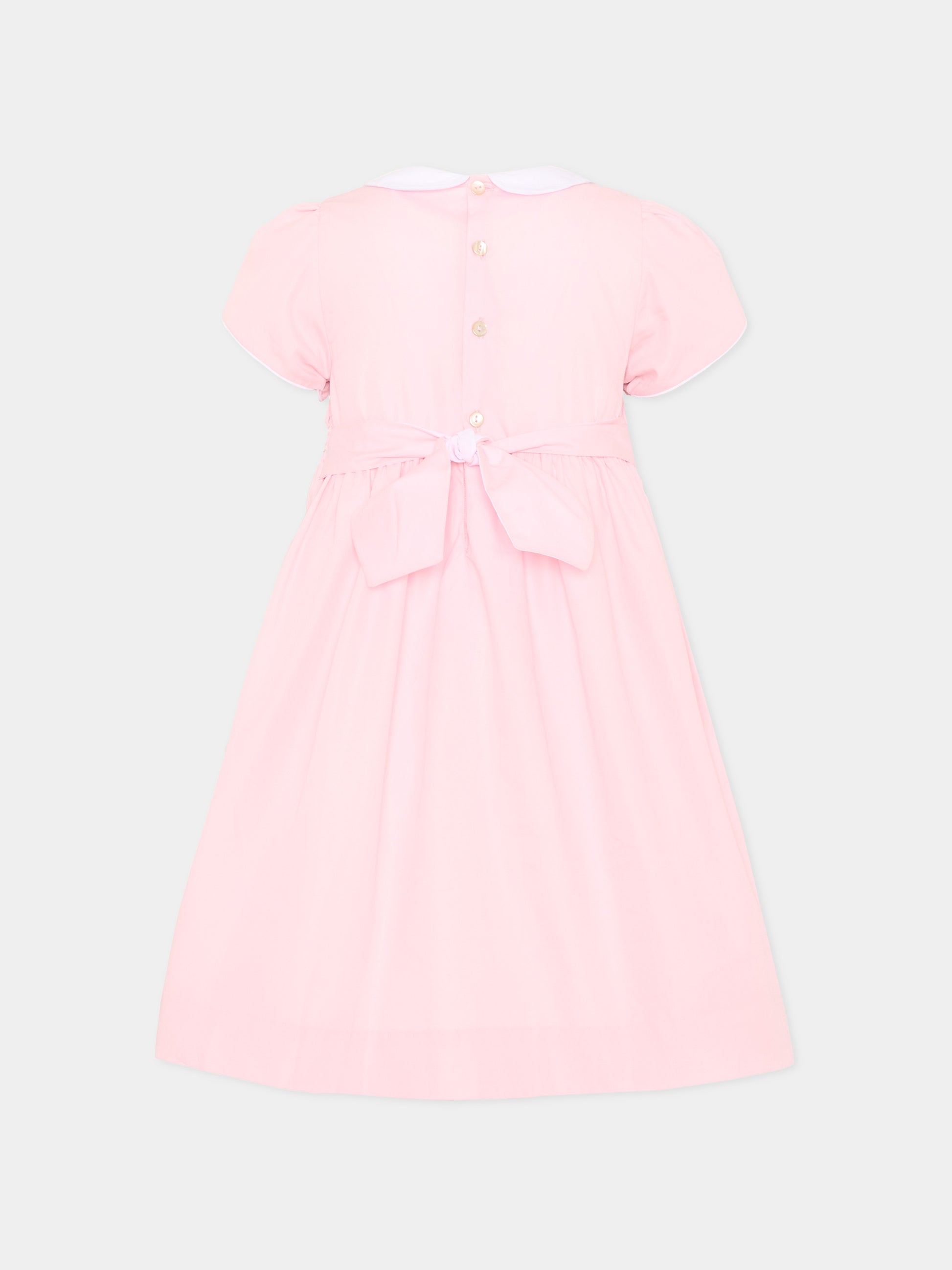 Vestito rosa Clémence per bambina,Kidiwi Handmade,36091-TU287