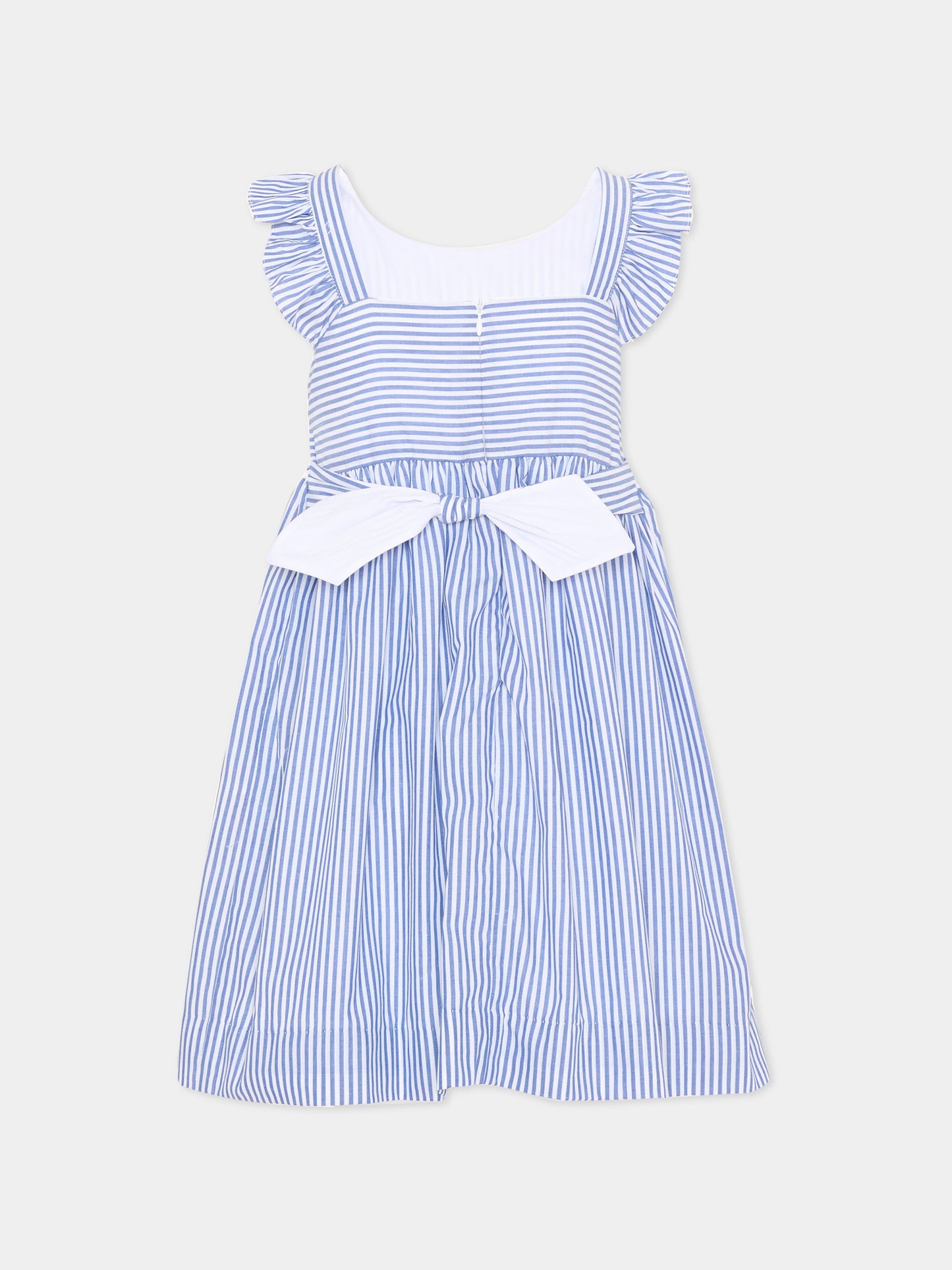 Vestito blu Bégonia per bambina,Kidiwi Handmade,36241-TR043