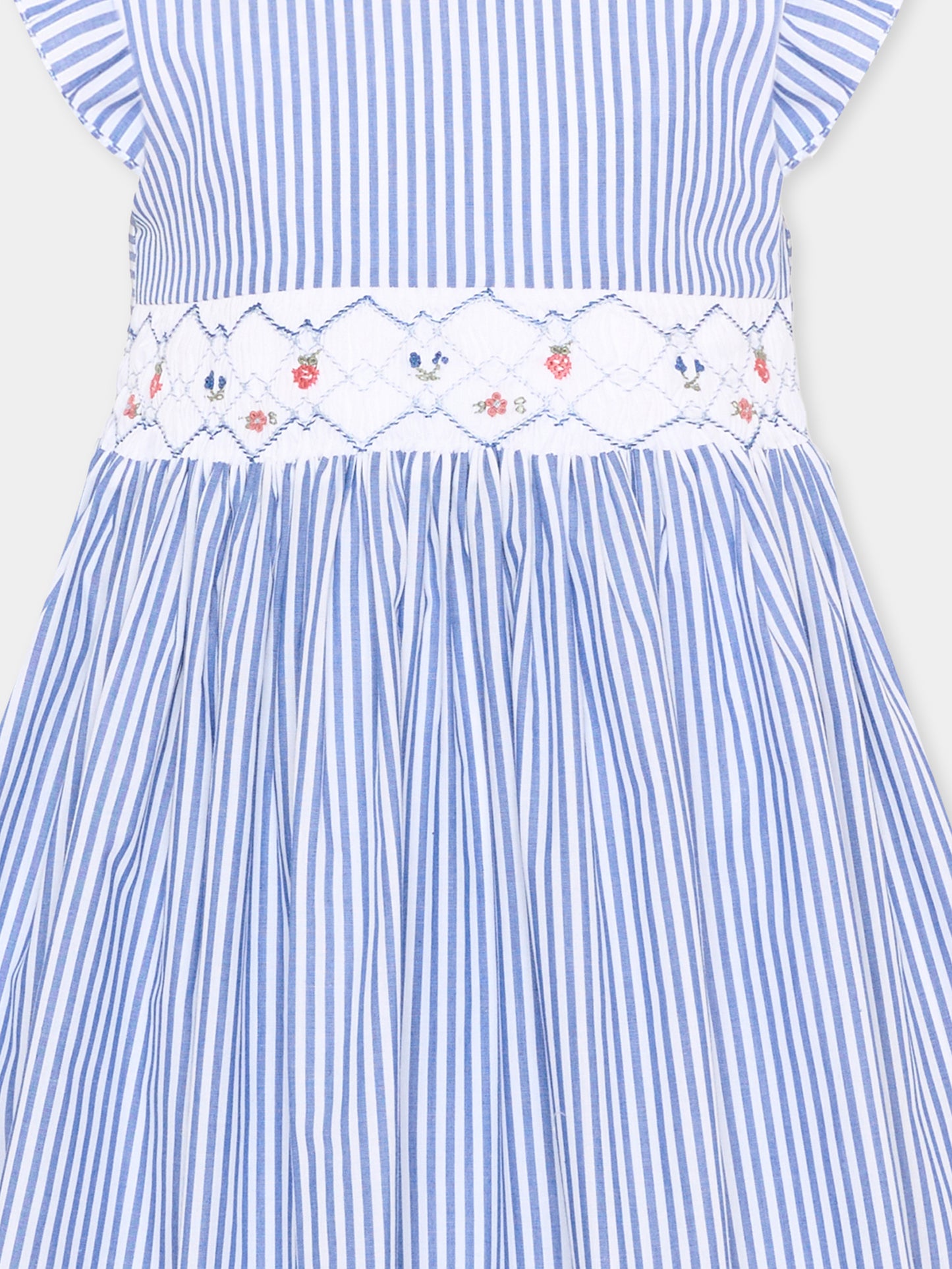 Vestito blu Bégonia per bambina,Kidiwi Handmade,36241-TR043