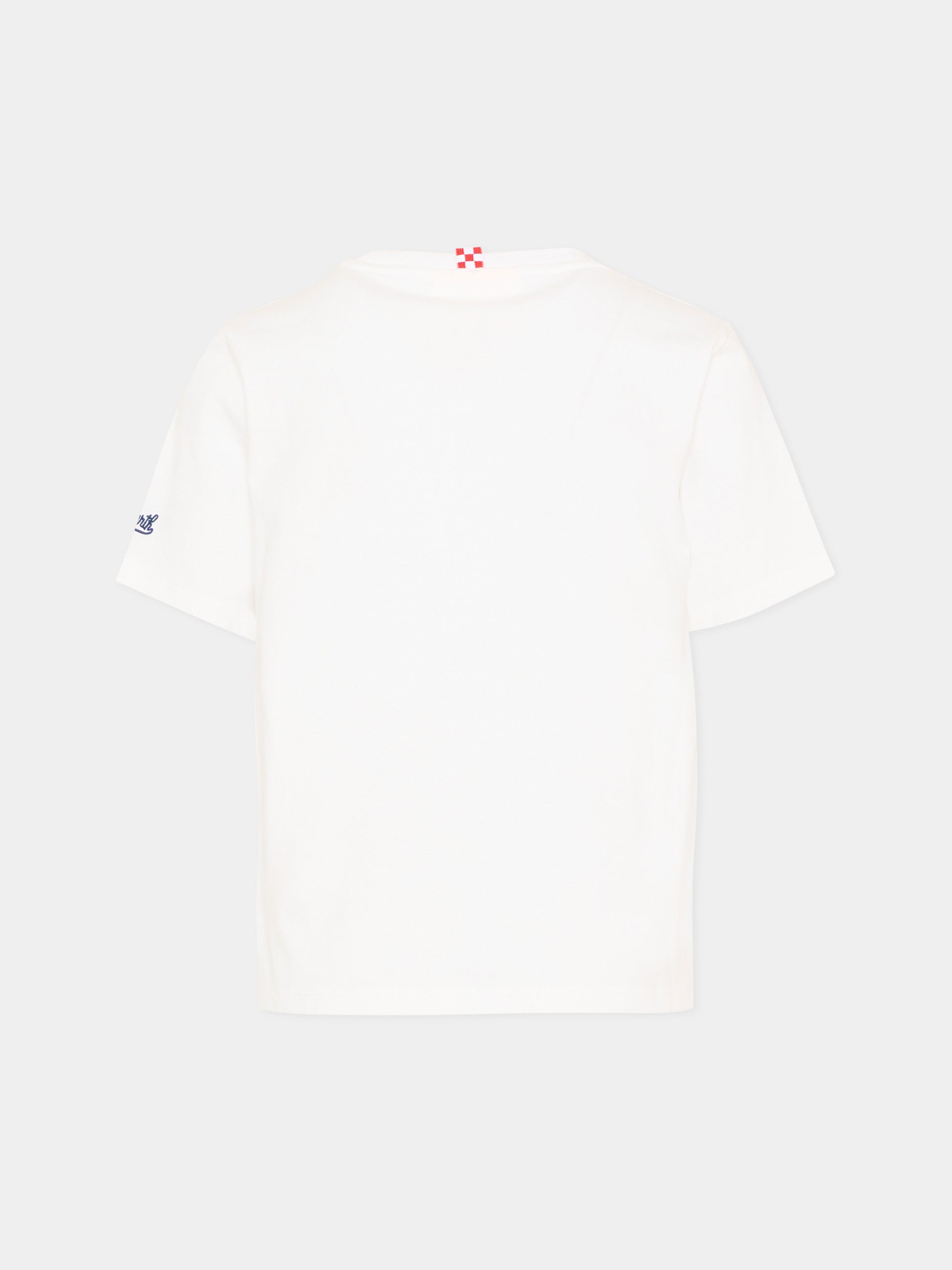 T-shirt bianca  Eddy  per bambino stampa pesce,Mc2 Saint Barth,EDD0001 02004L