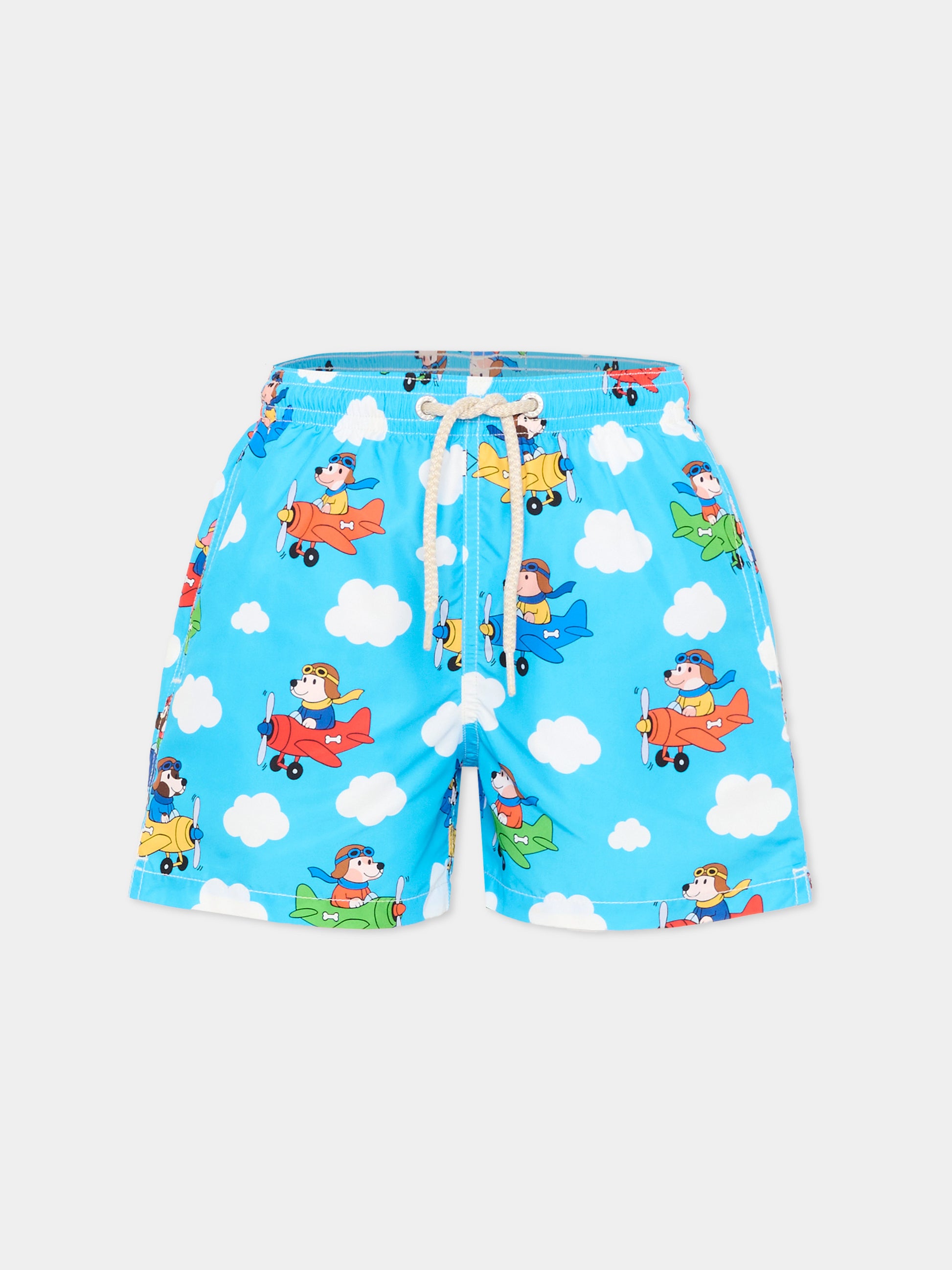 Boxer mare celeste Jean Lighting per bambino,Mc2 Saint Barth,JEA0004 02024L