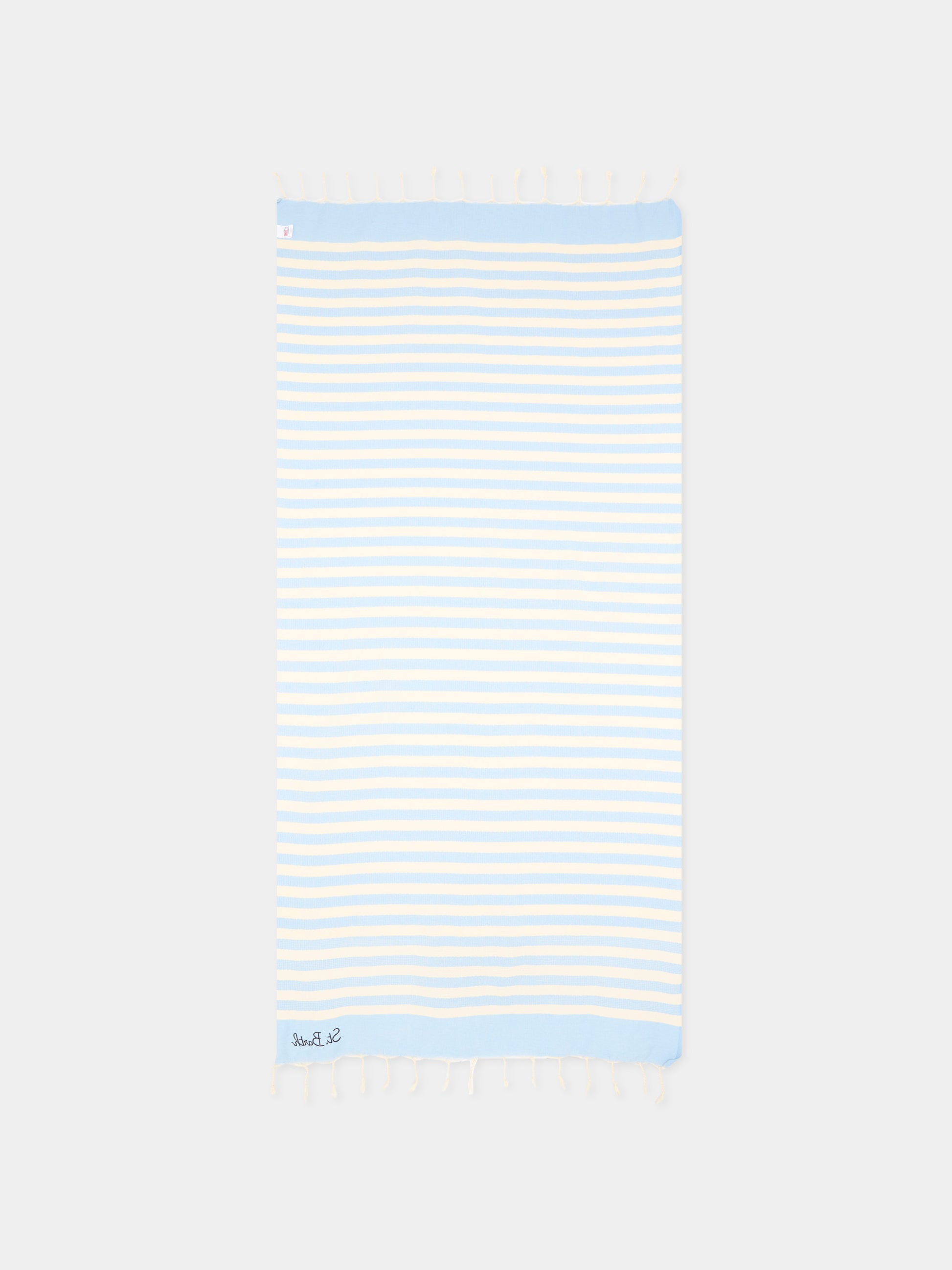 Telo mare azzurro Foutas per bambini a righe,Mc2 Saint Barth,FOUT012 00657L