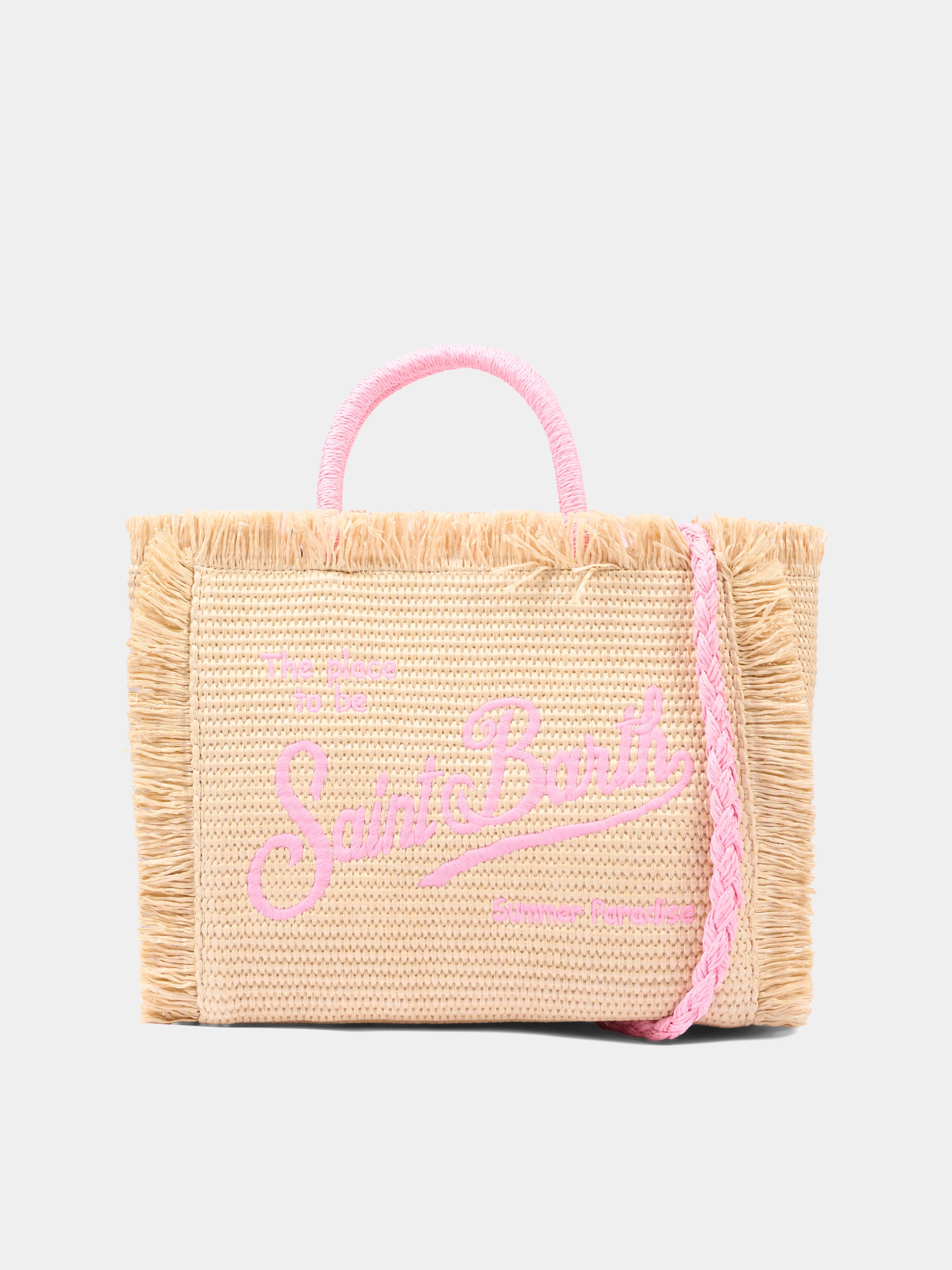 Borsa mare beige Colette Straw per bambina,Mc2 Saint Barth,COL0017 00415L