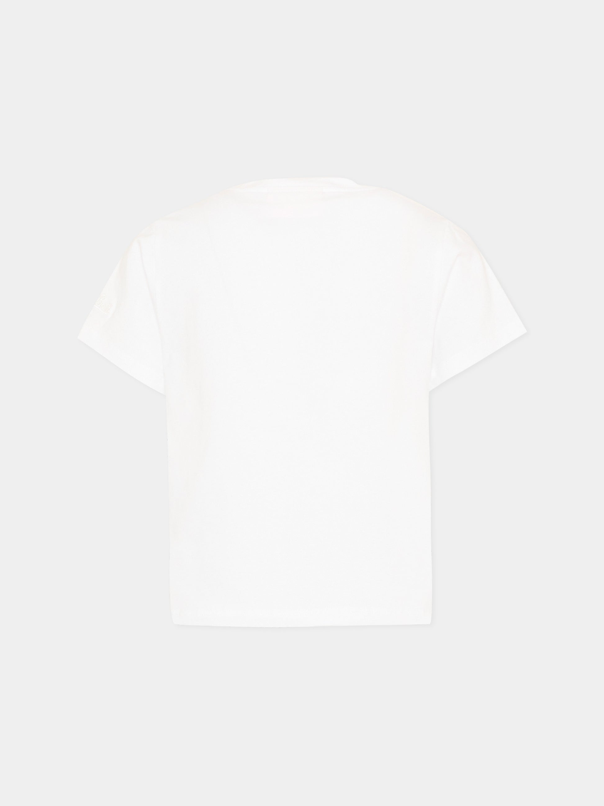 T-shirt bianca Elly per bambina con leopardi,Mc2 Saint Barth,ELLY001 00299L