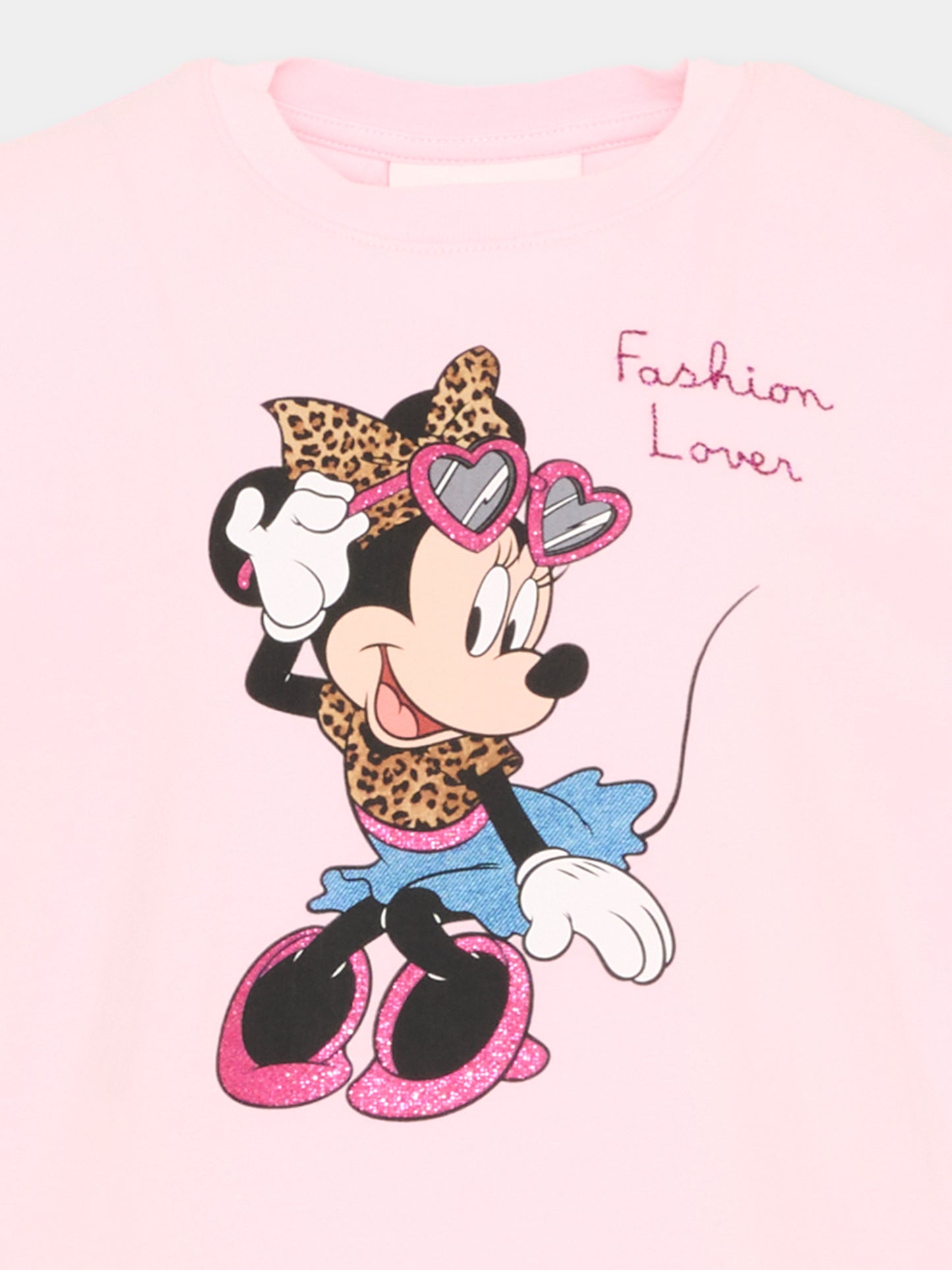 T-shirt rosa Elly per bambina Minnie,Mc2 Saint Barth,ELLY001 00301L