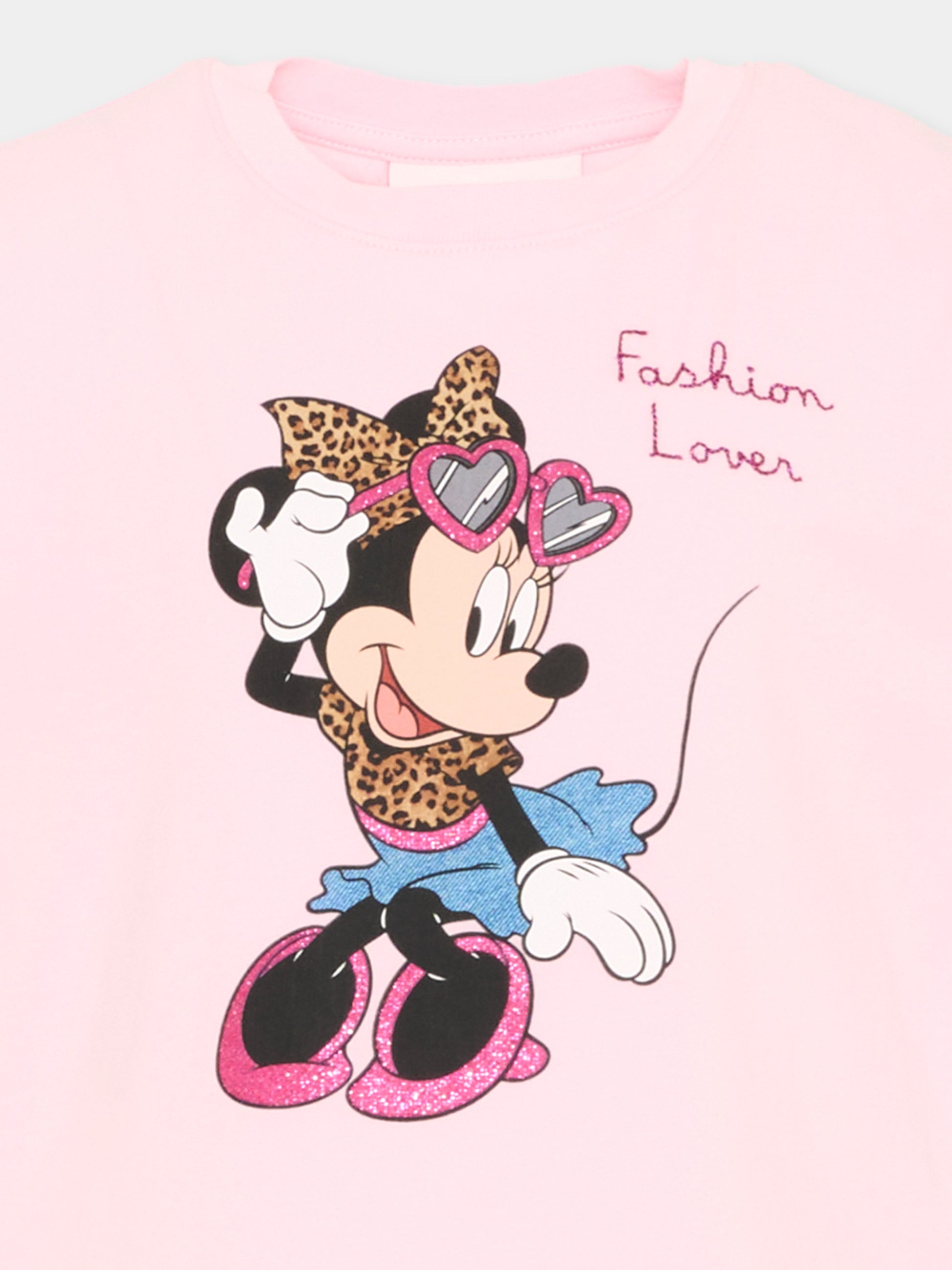T-shirt rosa Elly per bambina Minnie,Mc2 Saint Barth,ELLY001 00301L