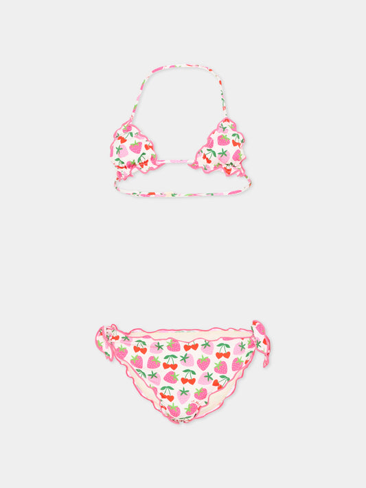 Slip e bikini bianco  cris  per bambina,Mc2 Saint Barth,CRIS001 00516L