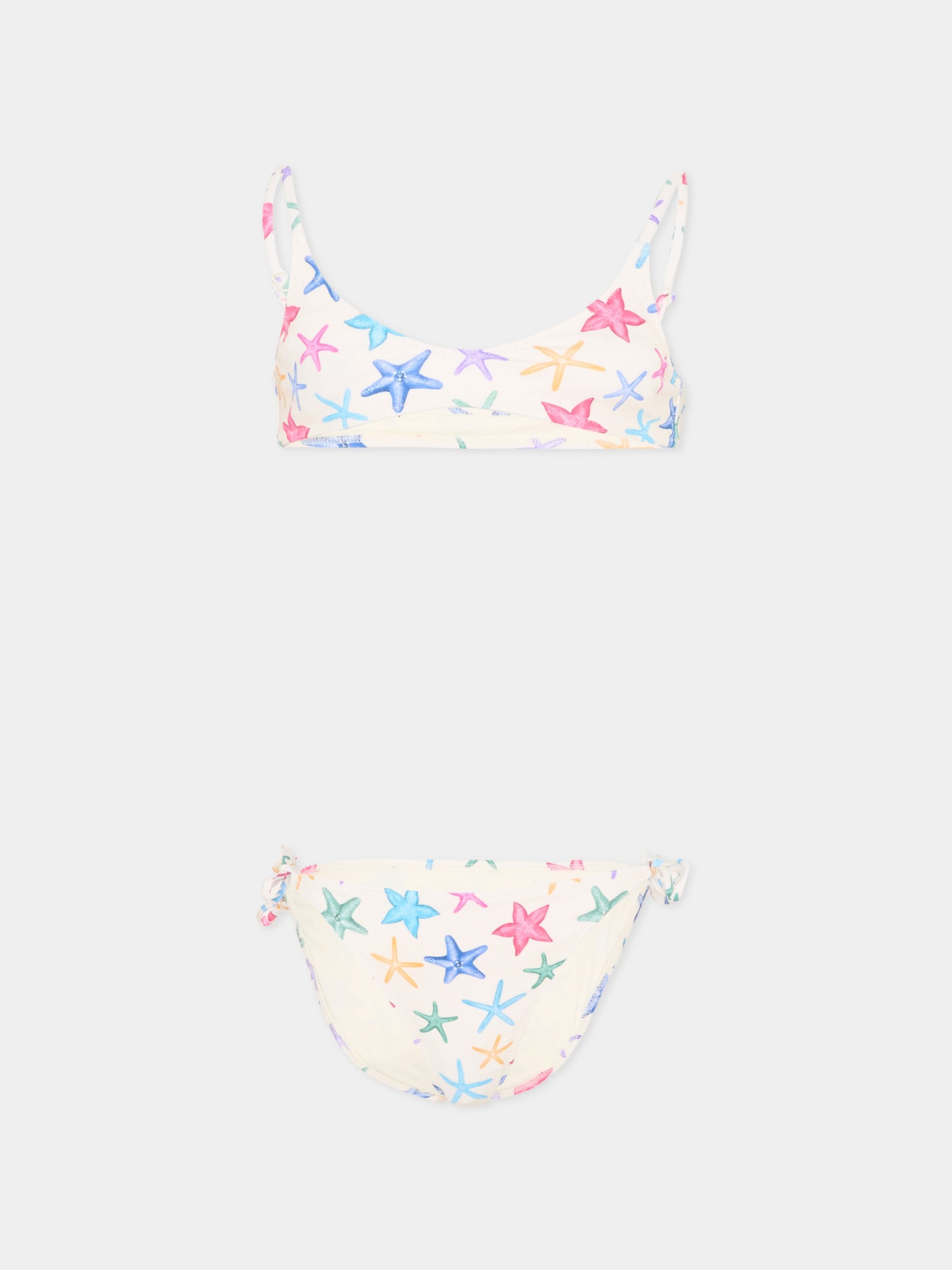 Slip e bikini multicolor Paloma JR per bambina con stelle marine,Mc2 Saint Barth,PALO002 00578L