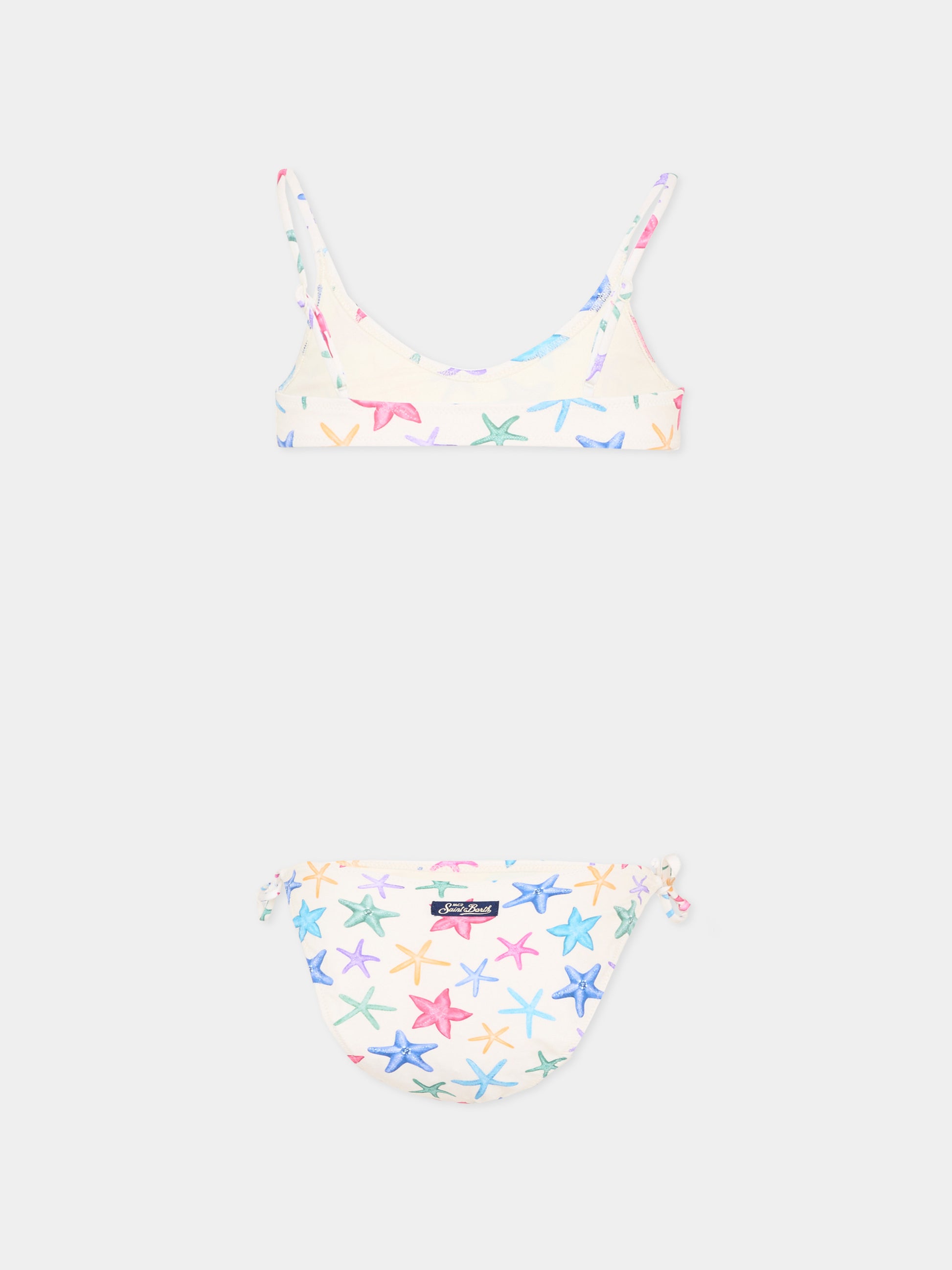Slip e bikini multicolor Paloma JR per bambina con stelle marine,Mc2 Saint Barth,PALO002 00578L
