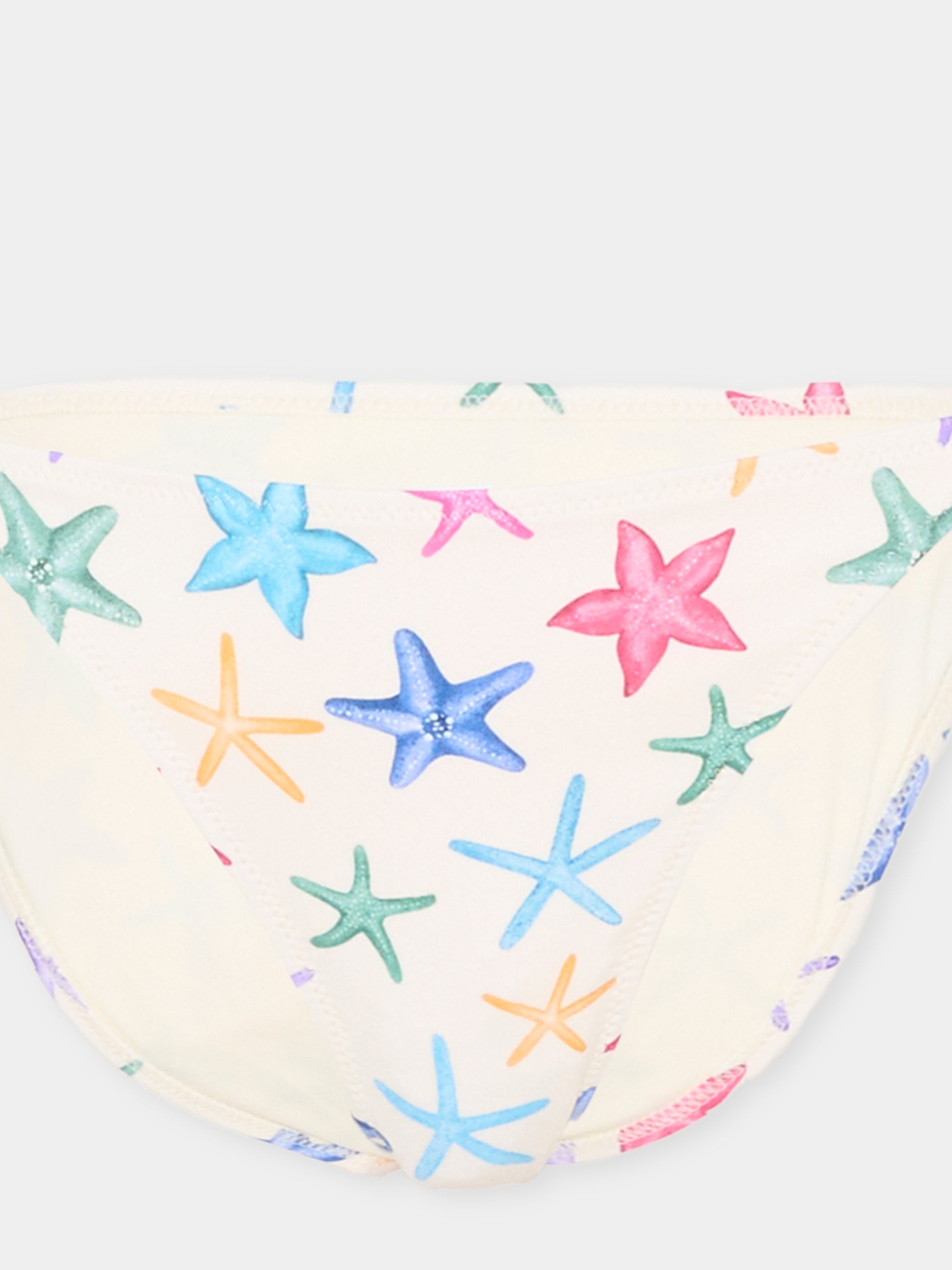 Slip e bikini multicolor Paloma JR per bambina con stelle marine,Mc2 Saint Barth,PALO002 00578L