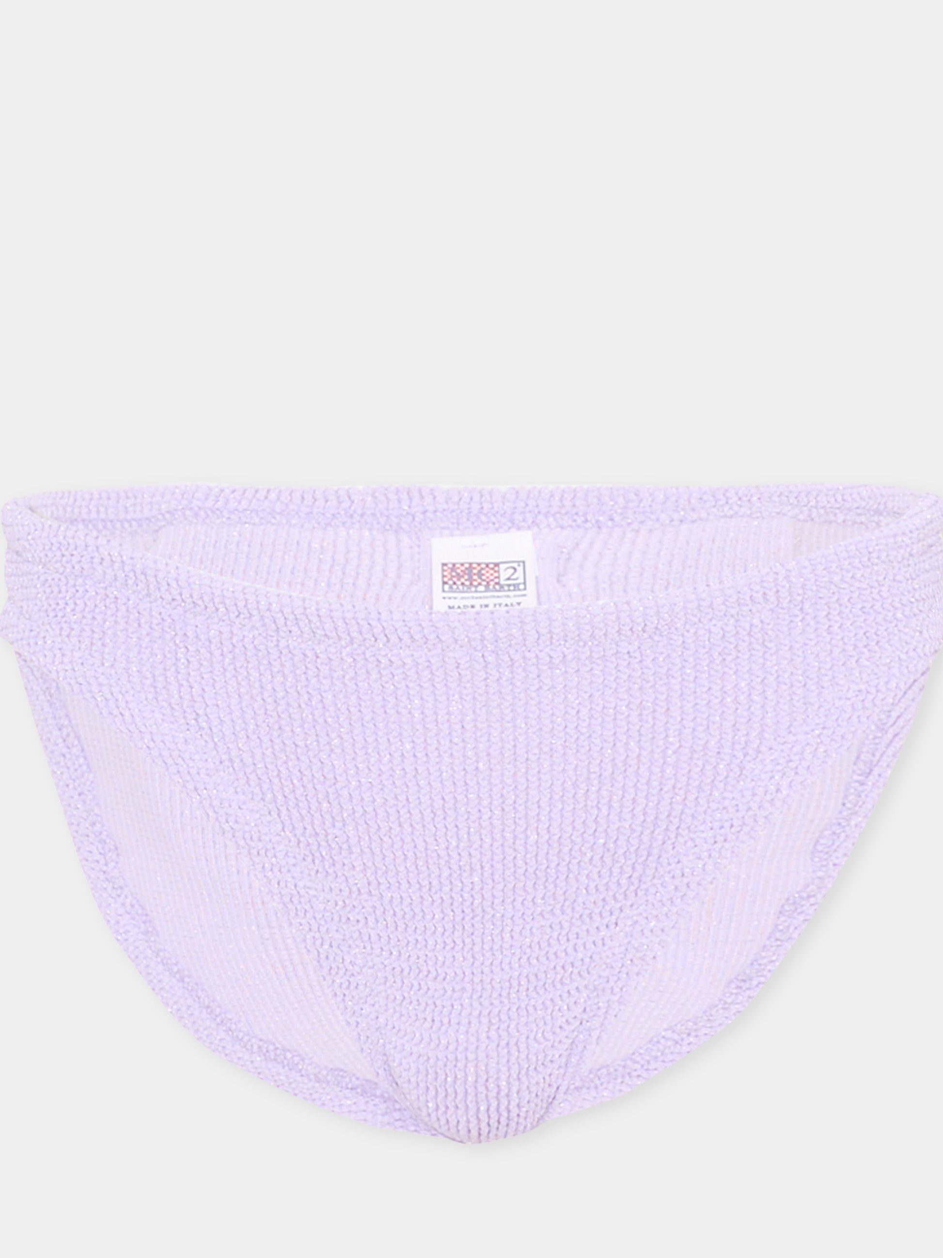 Slip lilla  Madame W  per bambina,Mc2 Saint Barth,MAD0002 02955L