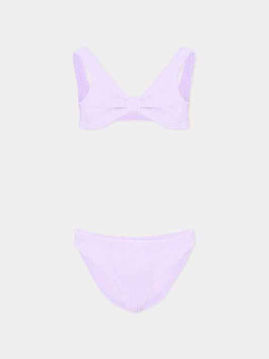 Slip e bikini lilla  Nixie W  per bambina,Mc2 Saint Barth,NXE0001 02926L