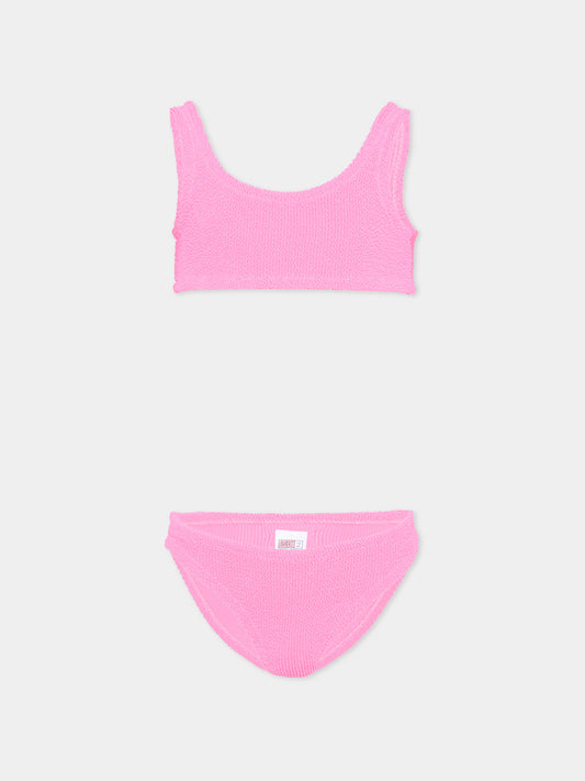 Slip e bikini fucsia  Baker W  per bambina,Mc2 Saint Barth,BAK0002 00044L