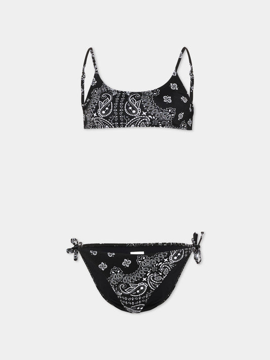 Black  Jaiden Bandanna  bikini for Girl.