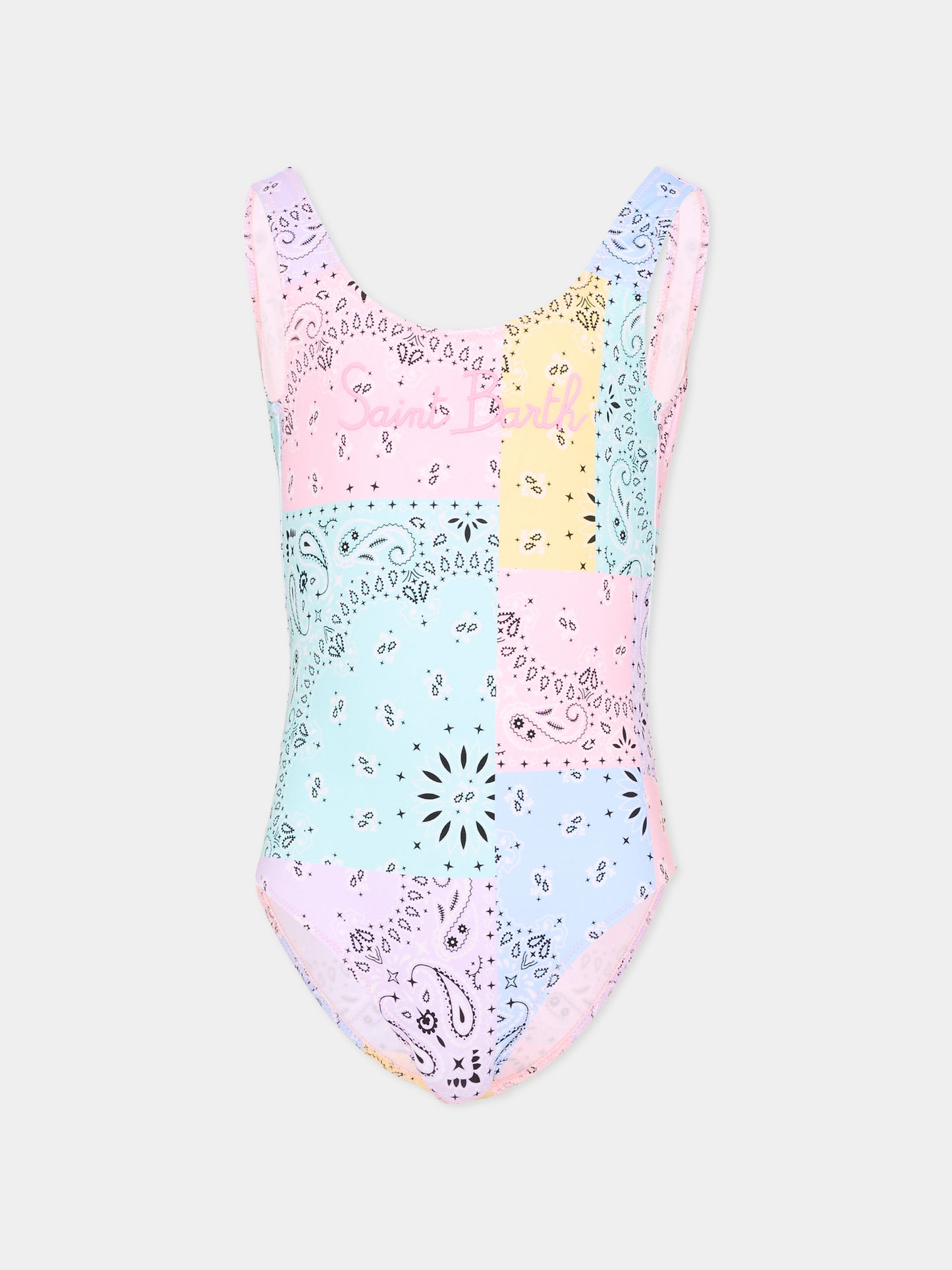 Costume multicolor Cara per bambina con stampa bandana,Mc2 Saint Barth,CARA001 03517L